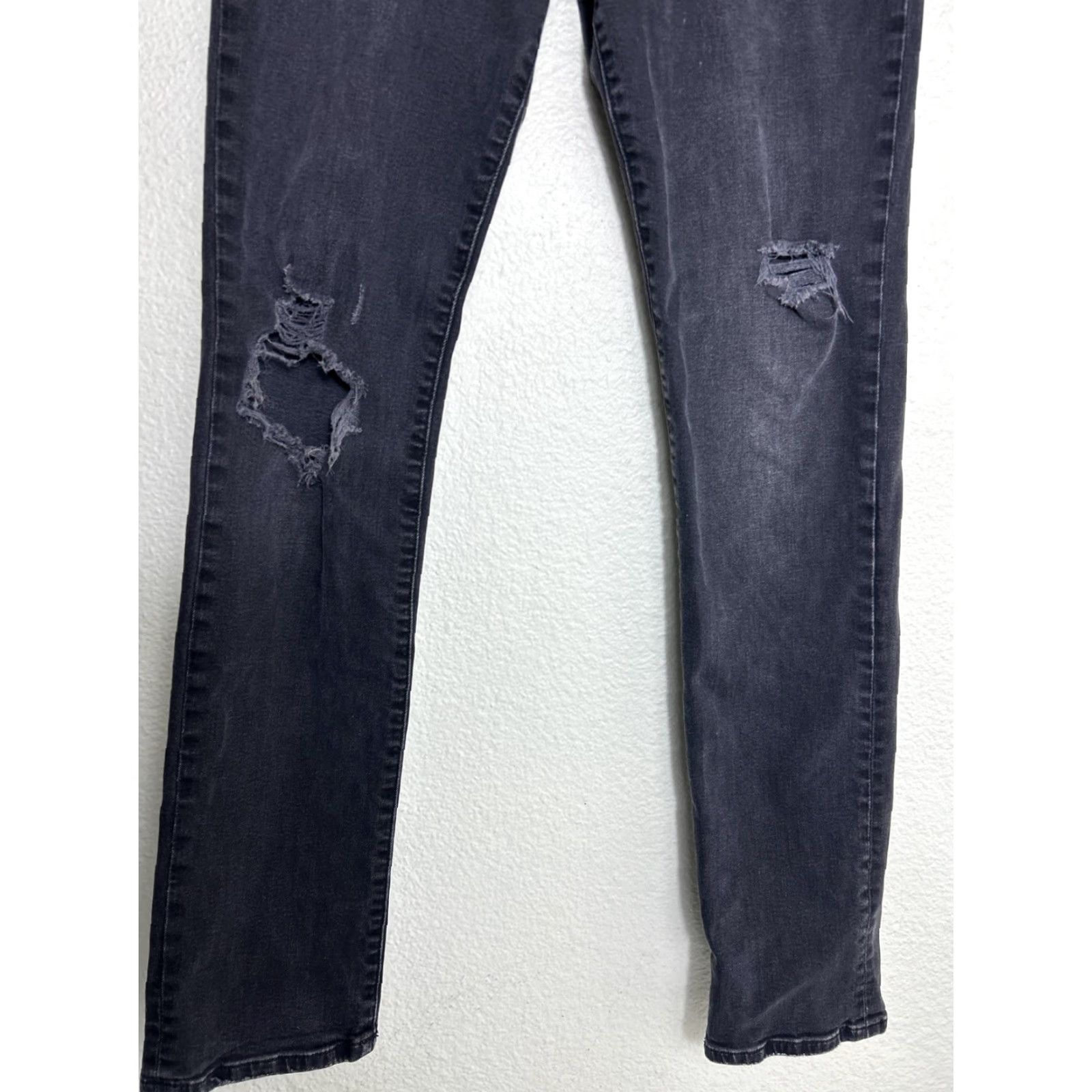 Vintage Joe's Jeans Men Slim Fit Kinetic Jeans Gabin Black 33x32 Distressed Straight 33 Mens Gy Body? Size US 33 - 2 Thumbnail