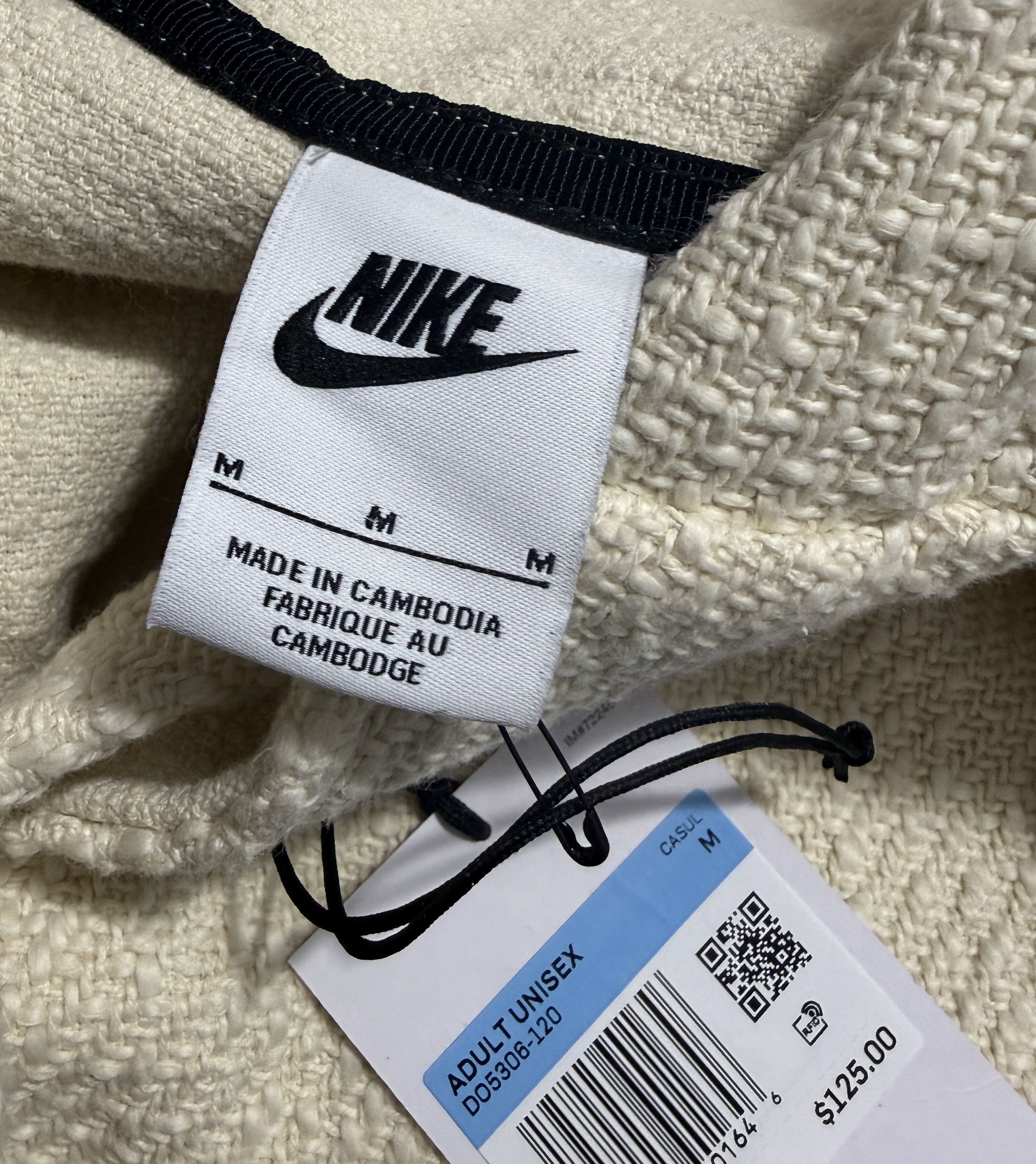 Nike × Stussy NIKE X STUSSY SWEATSHIRT HOODIE NRG BEIGE DO5306-120 M Size US M / EU 48-50 / 2 - 3 Thumbnail