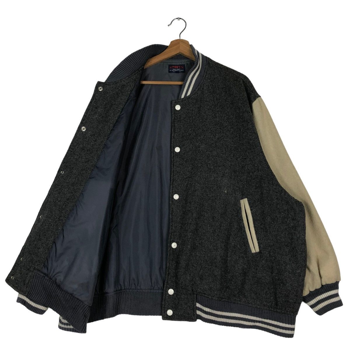 Edwin 🔥VINTAGE VARSITY WOOL JACKET EDWIN ISSEY MIYAKE JAPAN Size US L / EU 52-54 / 3 - 11 Thumbnail