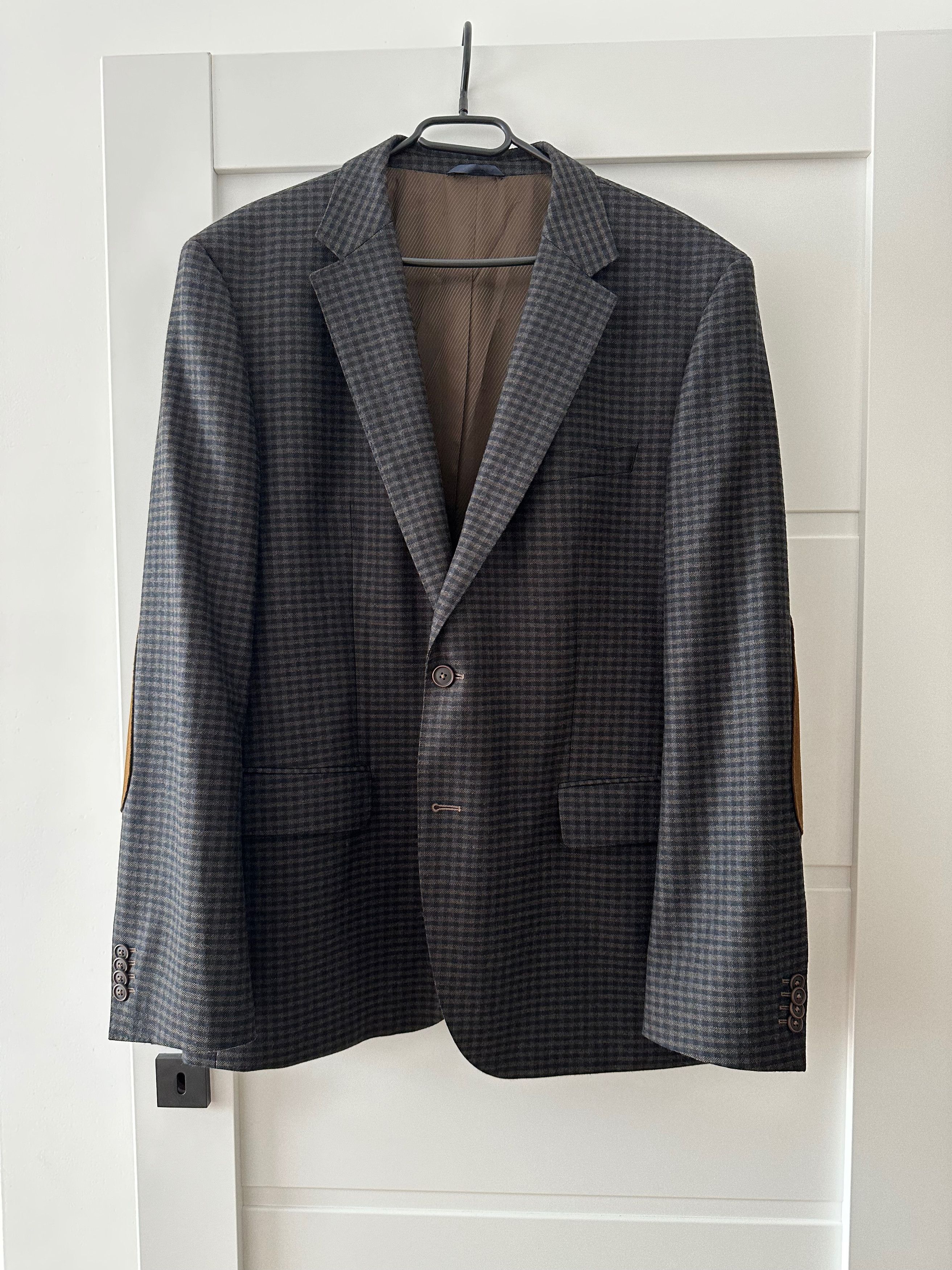 Hugo Boss Hugo Boss The Smith 5 check WOOL blazer Elbow patches Size 44R - 1 Thumbnail