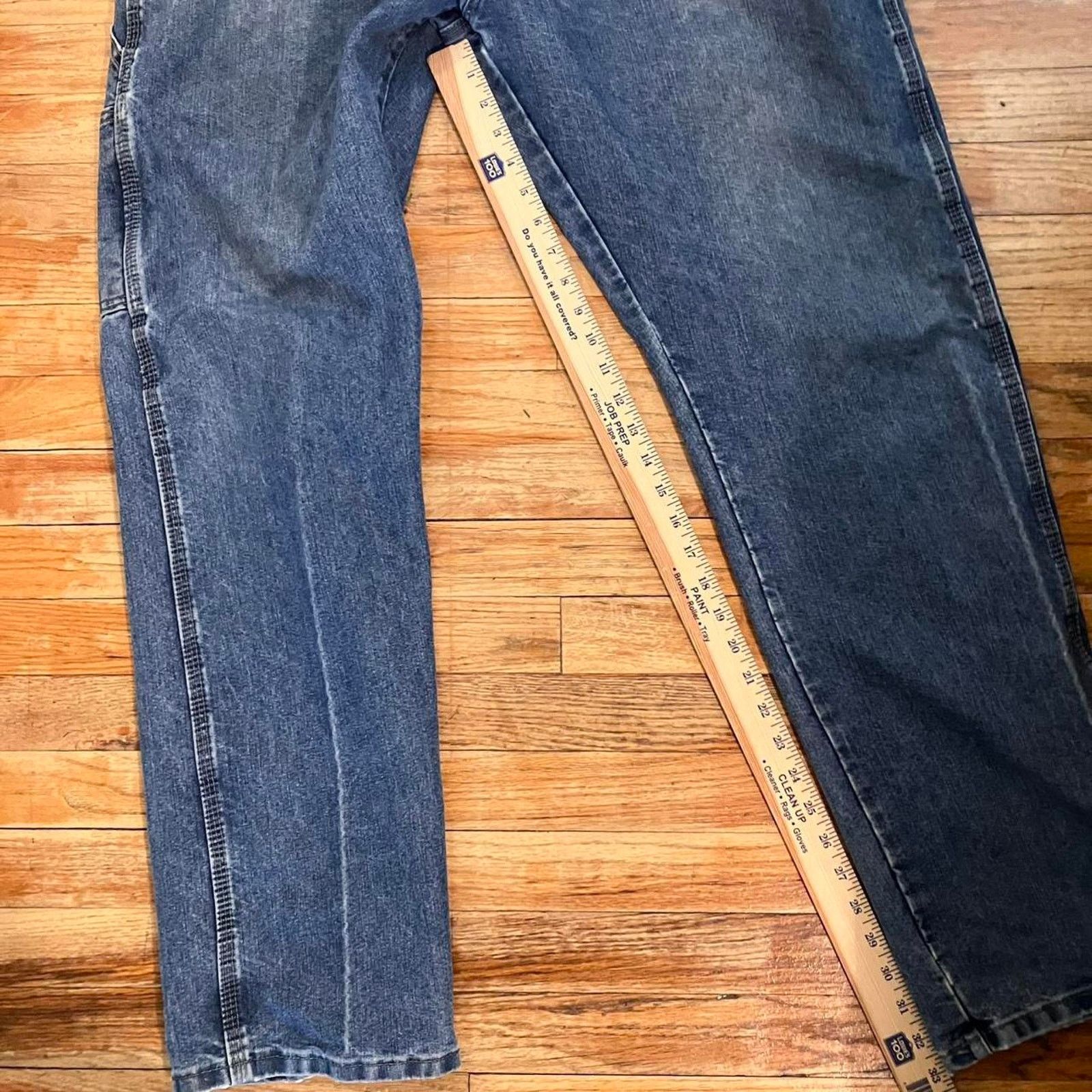 Vintage × Wrangler Vintage Y2K Blue Denim Carpenter Workwear Jeans Size US 38 / EU 54 - 7 Thumbnail