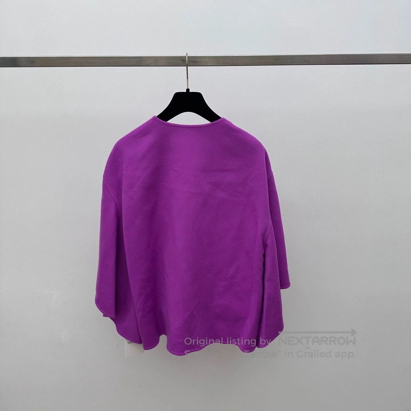 Valentino Valentino Purple Cape Coat Size 40. Size US XXS / EU 40 - 2 Thumbnail