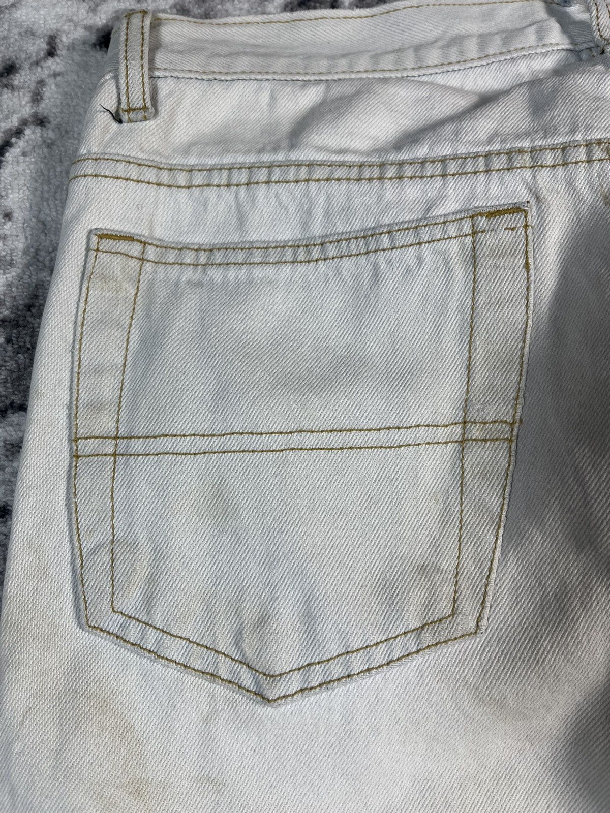 Other Kaserne Zurich Distressed White Jeans Size US 35 - 25 Thumbnail