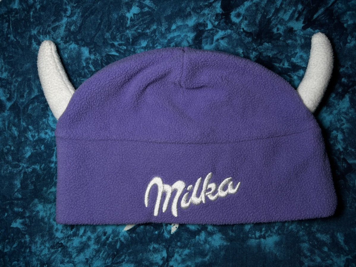 Vintage Y2K Crazy Beanie Hat Milka Chocolate Vintage Size ONE SIZE - 2 Thumbnail