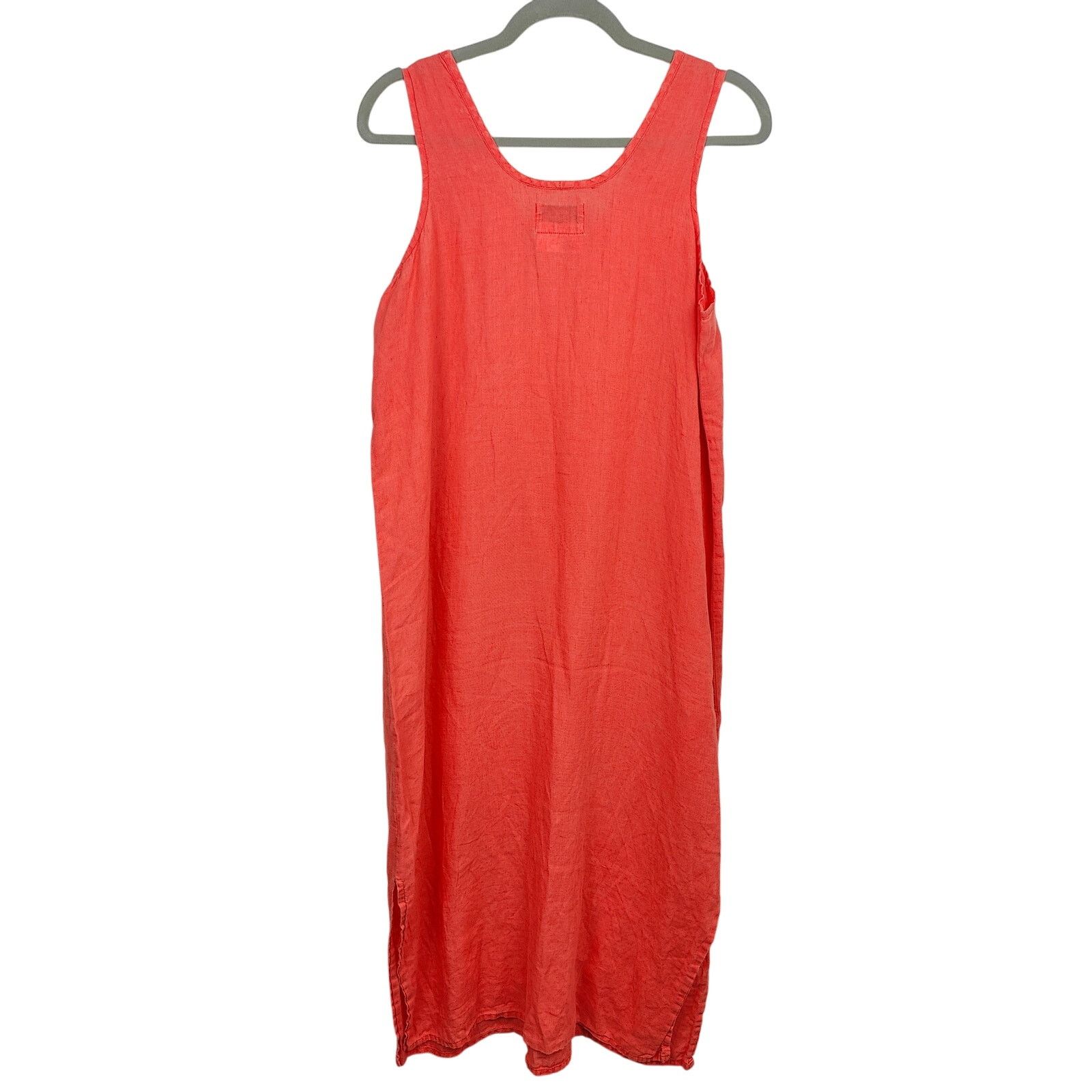Other Flax Linen Maxi Dress Womens Small Orange Sleeveless Beachy Size S / US 4 / IT 40 - 4 Thumbnail