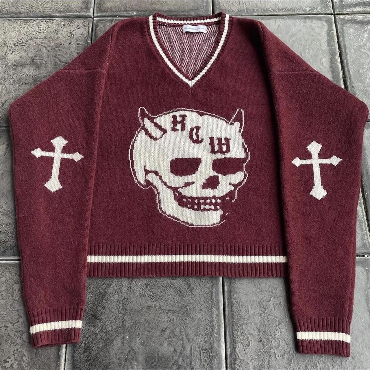 image of Felix Heaven Can Wait Devil Knit in Red, Men's (Size XL)