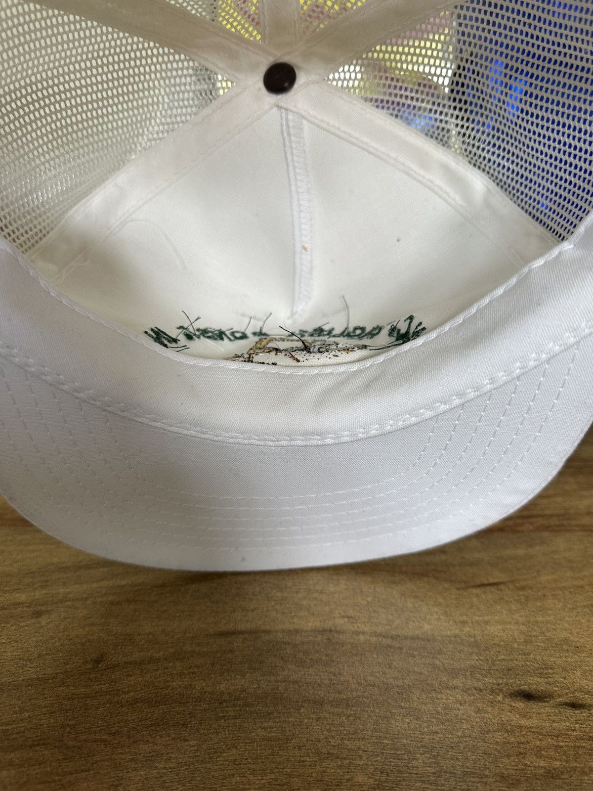 Vintage Vintage Construction Tractor White Snapback Size ONE SIZE - 6 Thumbnail