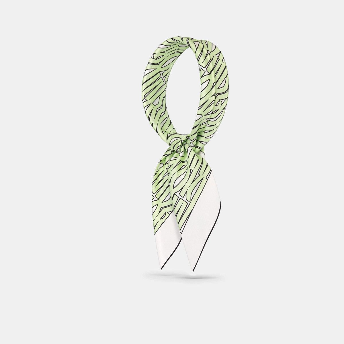 Dior o1bcso1str0226 Size:OS/90 Square Scarf in White/Pale Green Size ONE SIZE - 1 Thumbnail