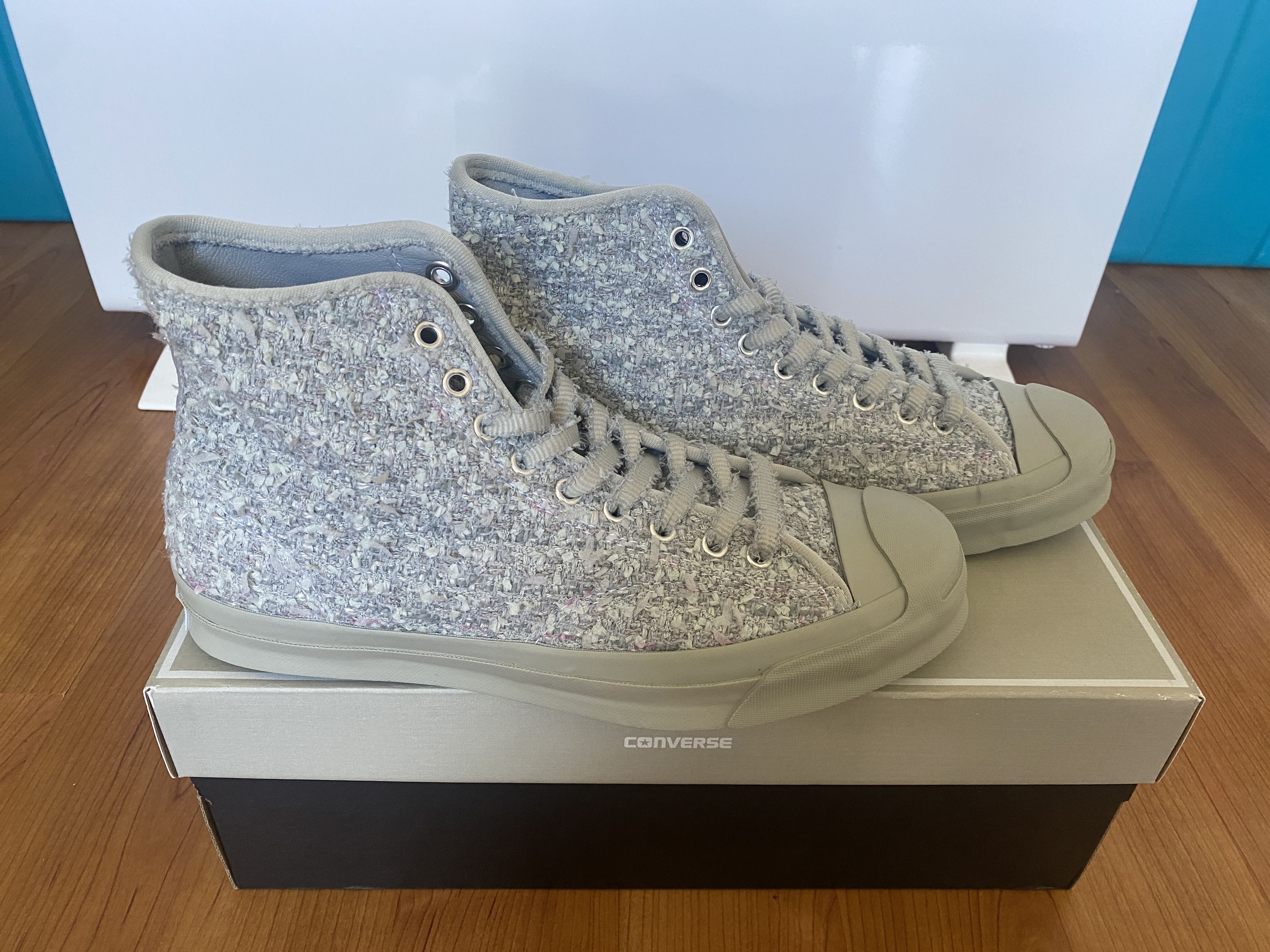 Chanel × Converse Bunney x Converse Jack Purcell with Chanel tweed Size US 8 / EU 41 - 3 Thumbnail