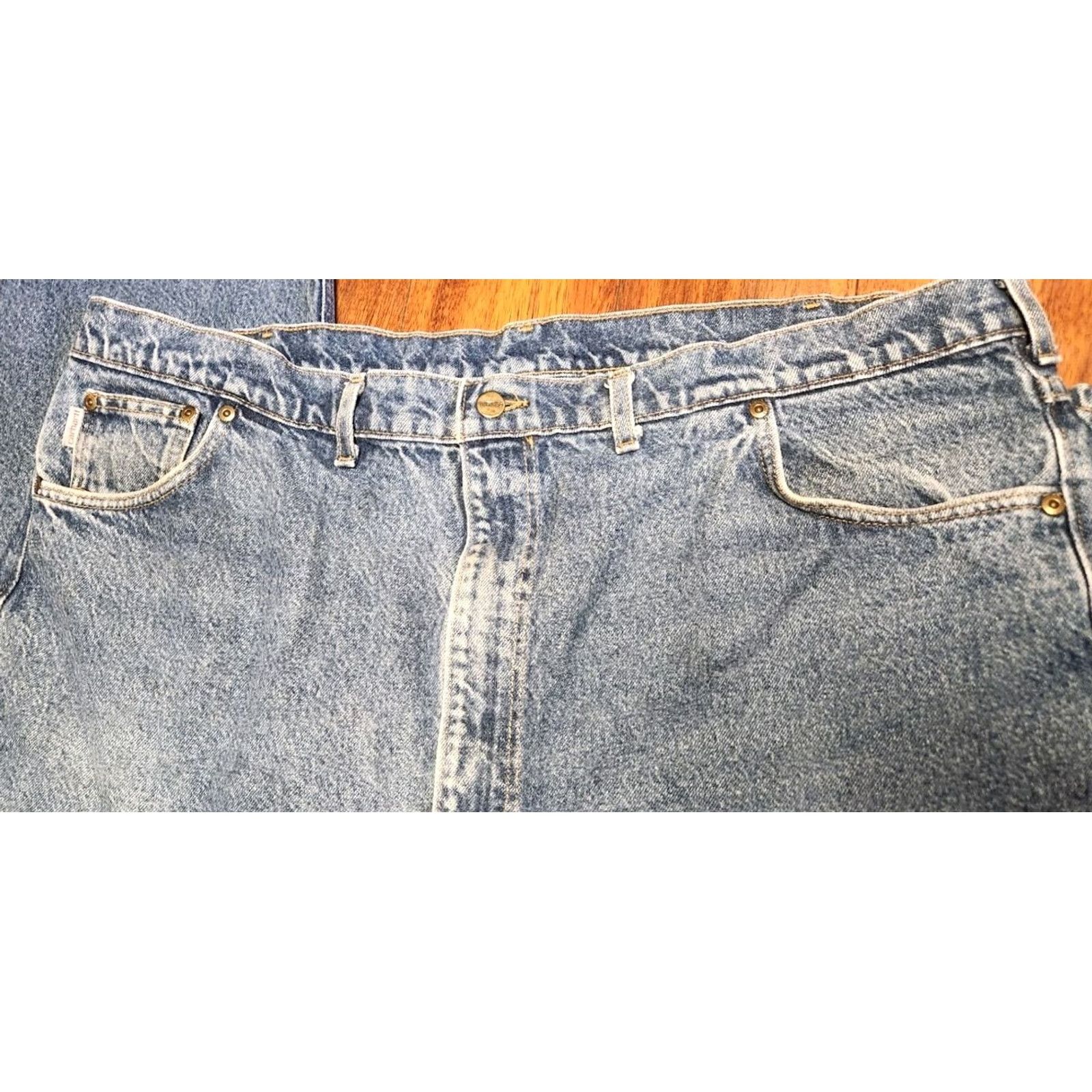 Carhartt VINTAGE Carhartt Jeans Men's 46x30 Baggy Wide-Leg Workwear Skater Denim Blue VTG Size US 30 / EU 46 - 5 Thumbnail