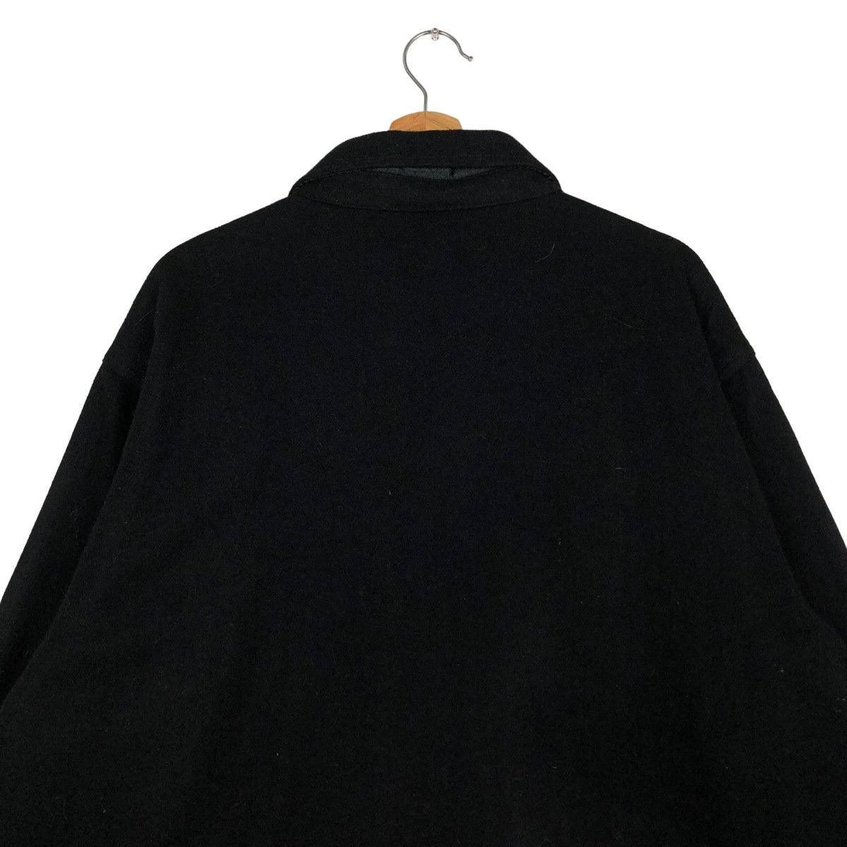 Stussy 🔥VINTAGE STUSSY WOOL JACKET BIKER RICH BLACK Size US L / EU 52-54 / 3 - 9 Thumbnail