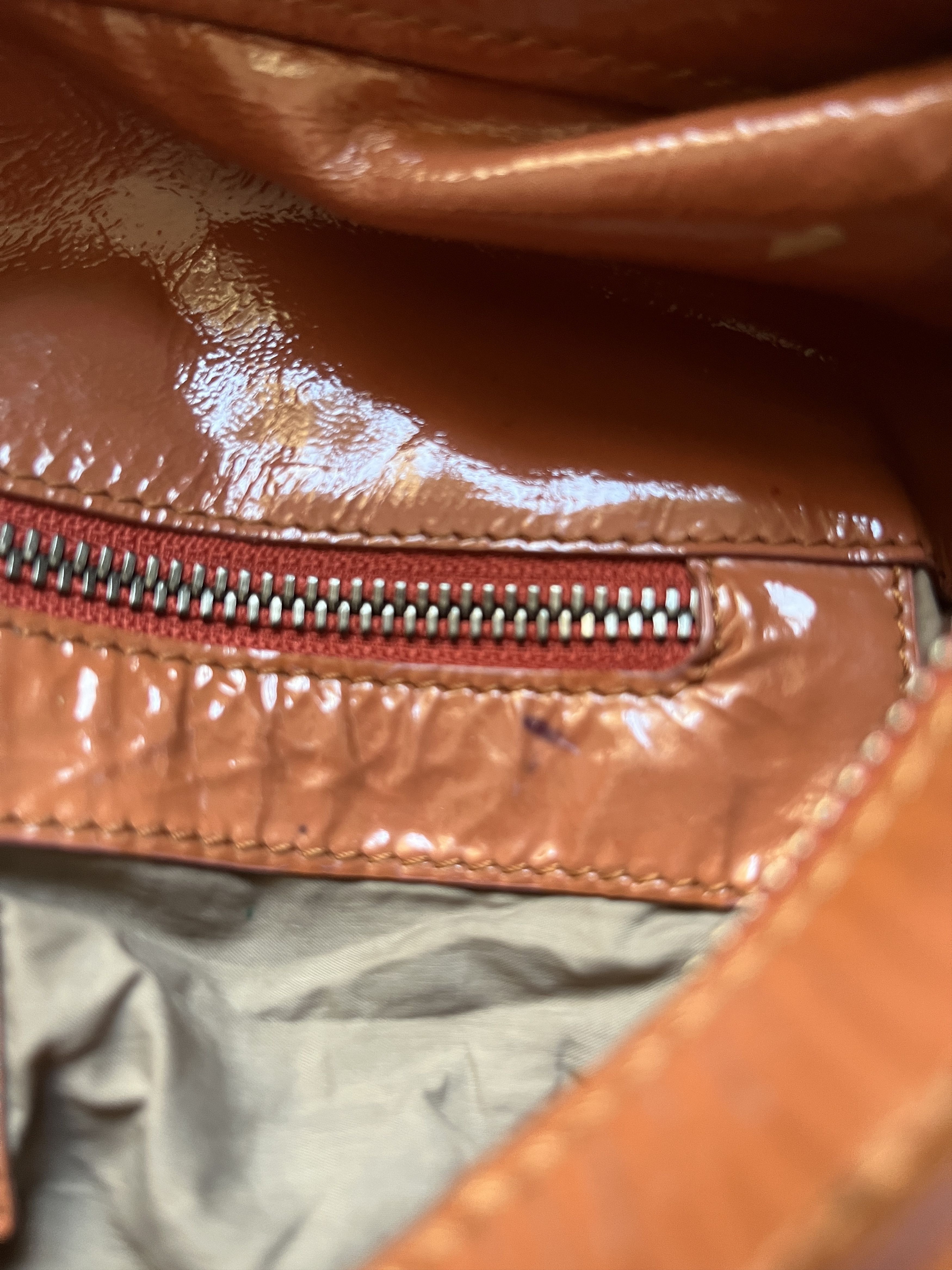 Marni ⚡️QUICK SALE⚡️Marni Brown Patent Leather Shoulder Bag Size ONE SIZE - 11 Thumbnail