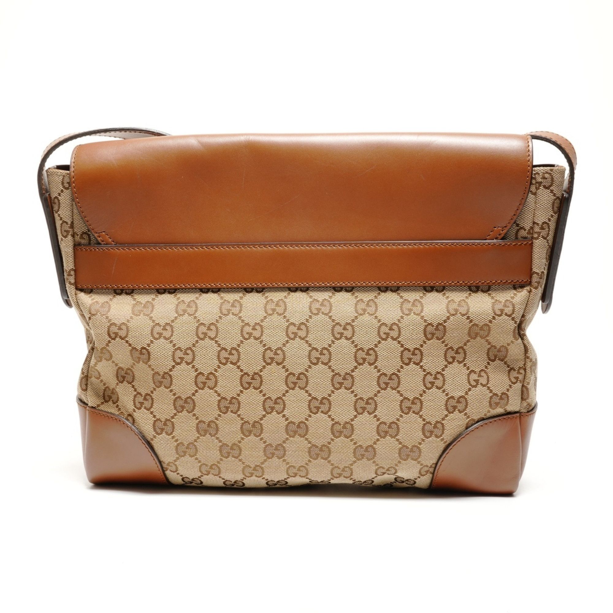 Gucci Gucci GG Canvas Shoulder Bag Brown WS26732 Size ONE SIZE - 1 Thumbnail