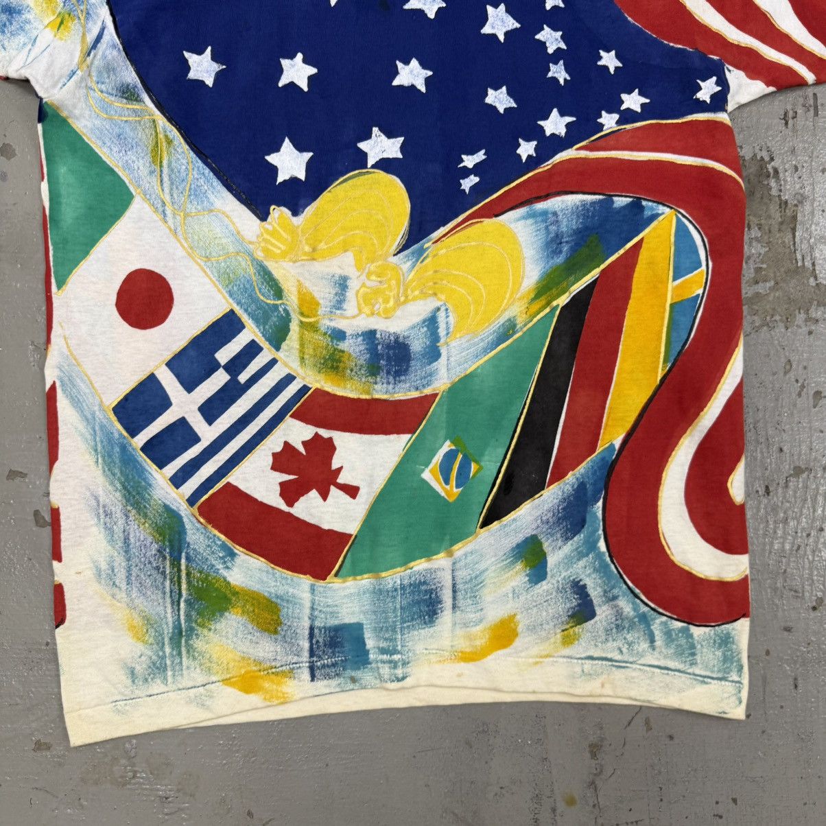 Arts & Science Vintage All Over Print Country Flag Tee Size US L / EU 52-54 / 3 - 3 Thumbnail