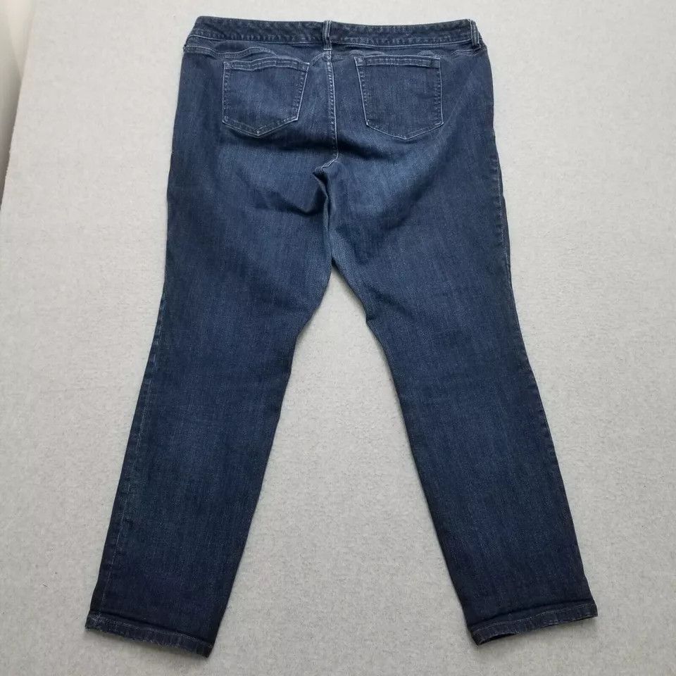 Torrid Torrid Jeans Womens 20 Blue Denim Tapered 40x31 Stretchy Size 42" / US 20 - 2 Thumbnail