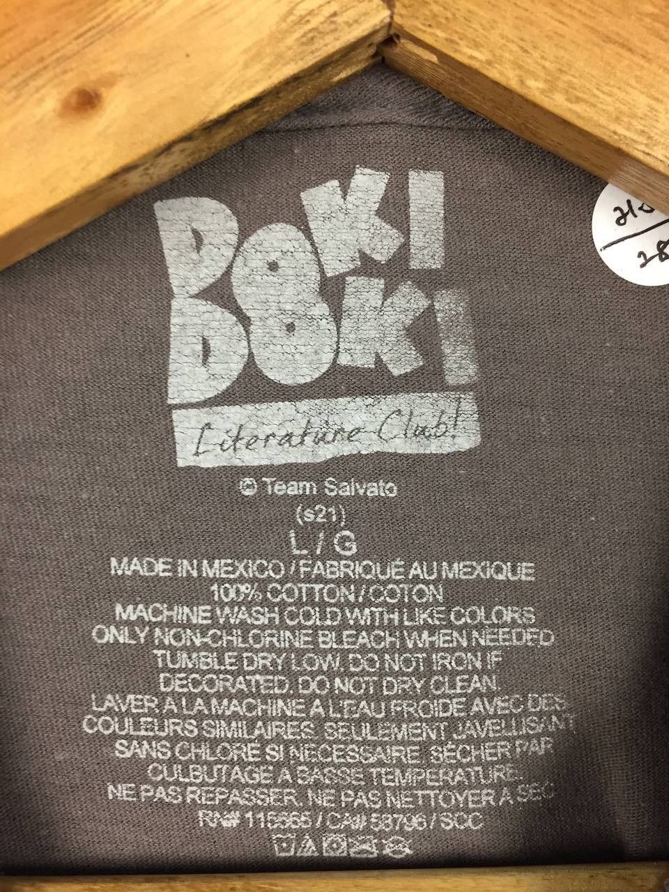 Anime Doki Doki Literature Club DDLC Video Game Yuri Graphic Tee Size US L / EU 52-54 / 3 - 10 Thumbnail