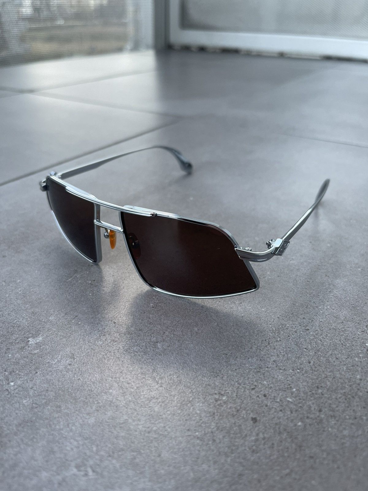 Han Kjobenhavn !DS! SS23 Han Kjobenhavn Demo High Silver Brown Sunglasses Size ONE SIZE - 7 Thumbnail