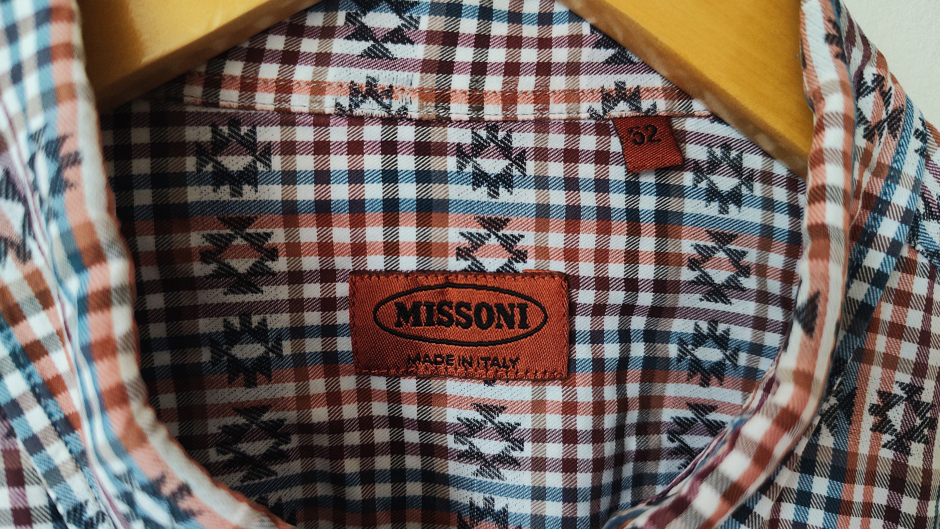 Missoni Missoni Aztec Print Multicolor Knitted Luxury Button Shirt Size US L / EU 52-54 / 3 - 3 Thumbnail