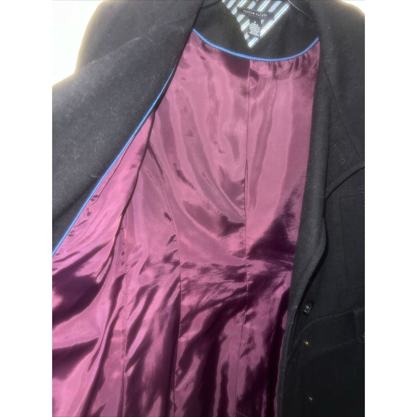 Tommy Hilfiger Tommy Hilfiger Parka Jacket Pea Coat Black Size 4 Wool-Blend Size S / US 4 / IT 40 - 8 Thumbnail