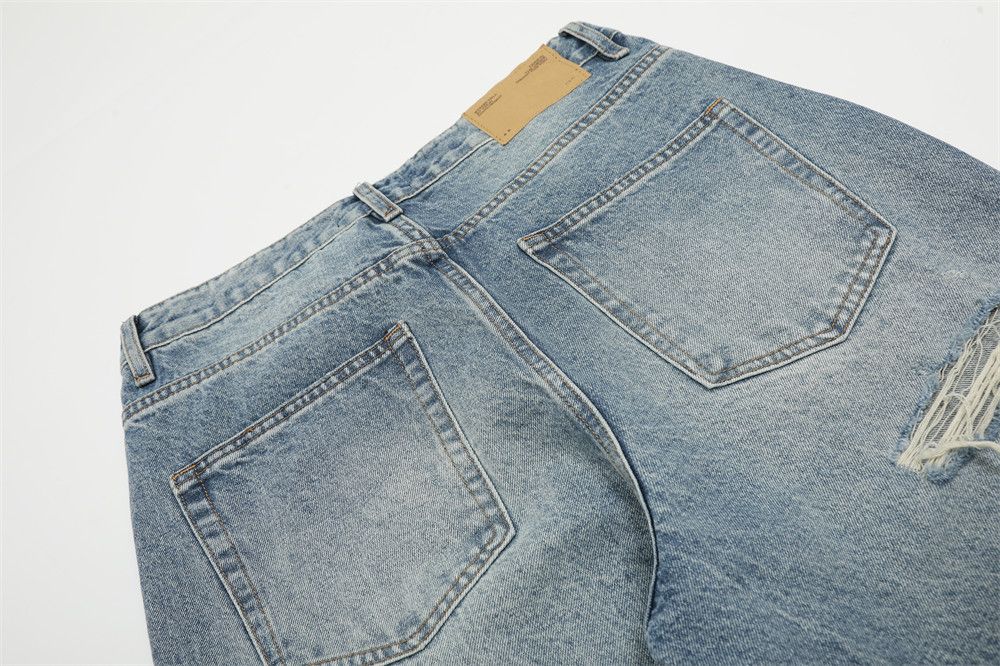Japanese Brand × Jean Washed distressed loose men's punk ripped jeans Size US 32 / EU 48 - 5 Thumbnail