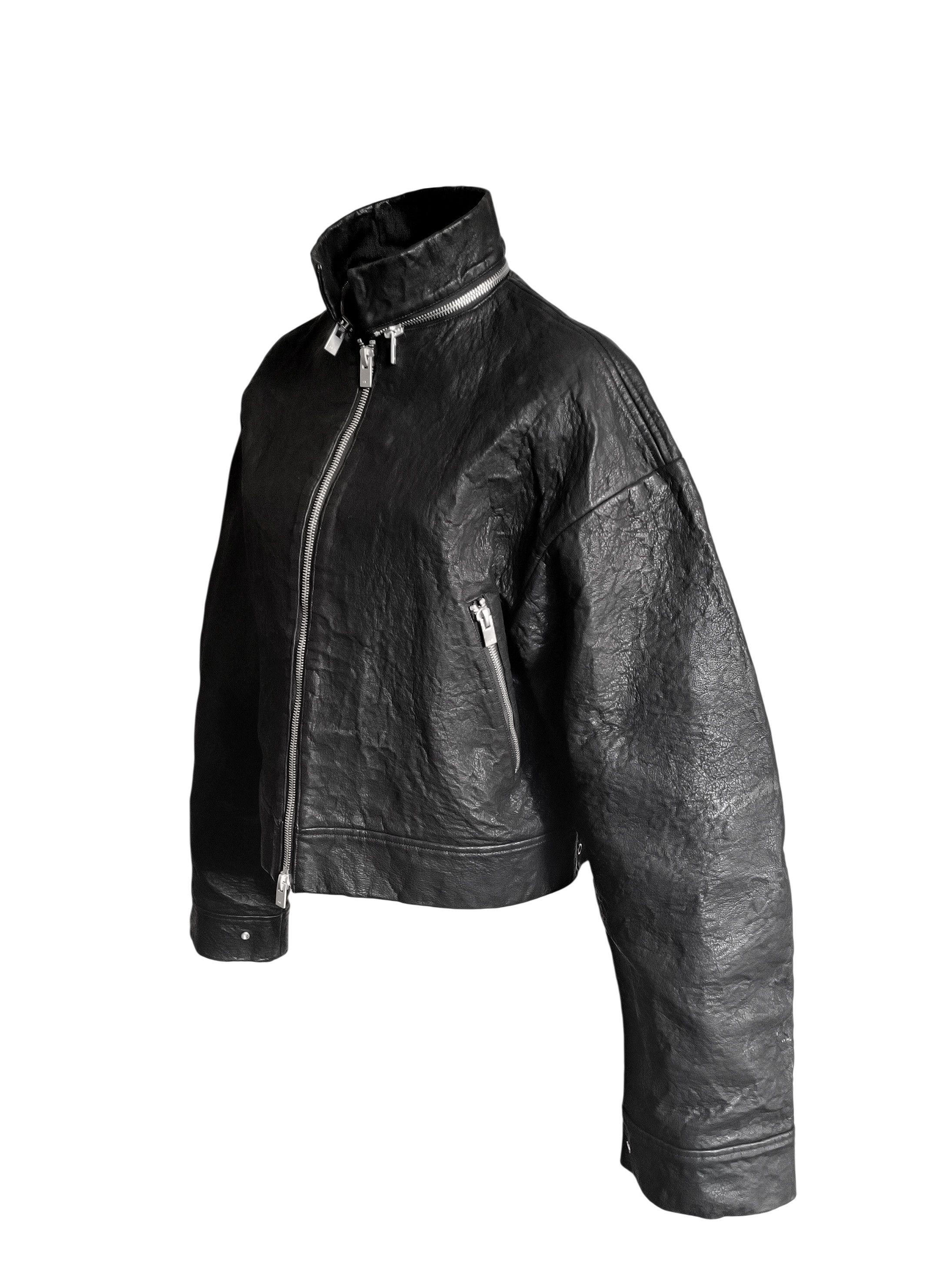 Heliot Emil HELIOT EMIL AW23 Stiff Leather Jacket Black Size XS / US 0-2 / IT 36-38 - 4 Thumbnail