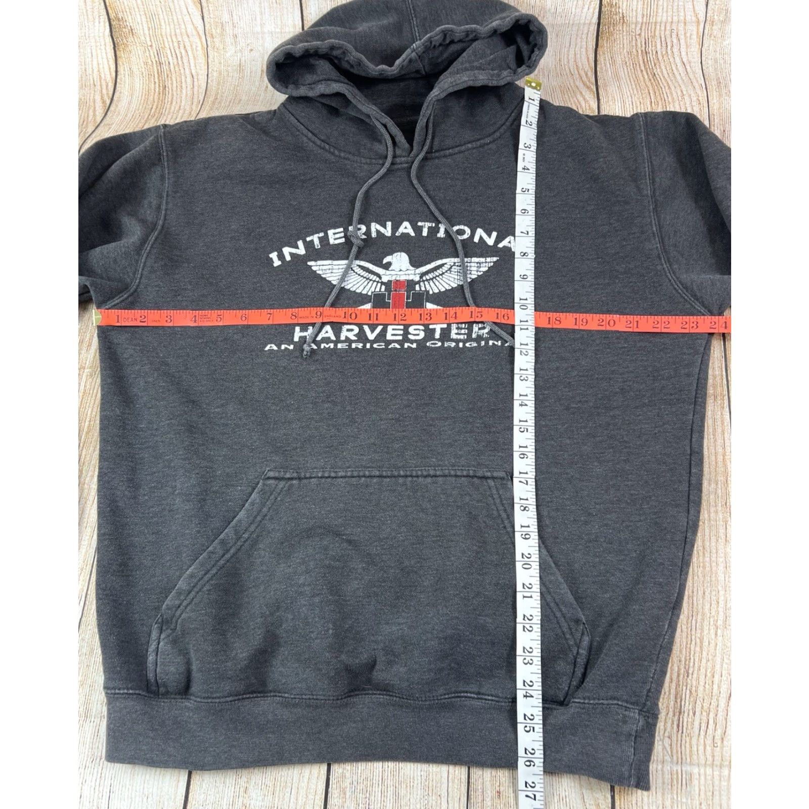 Vintage International Harvester Hoodie Sweatshirt Gray L Mens Pullover Regular Size Size US L / EU 52-54 / 3 - 3 Thumbnail