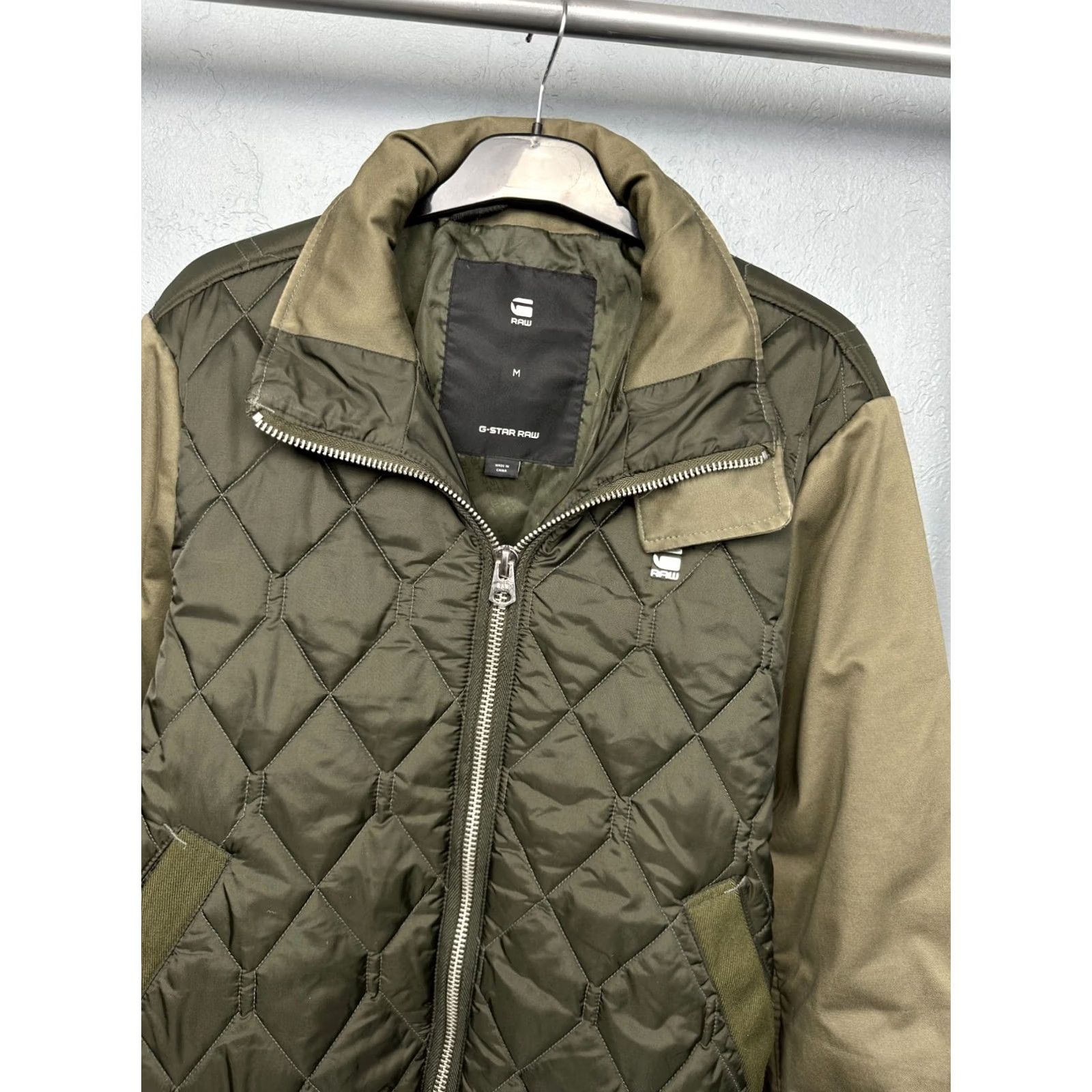 G-Star G Star Raw Mens Meefic Quilted Overshirt Jacket M Size US M / EU 48-50 / 2 - 2 Thumbnail