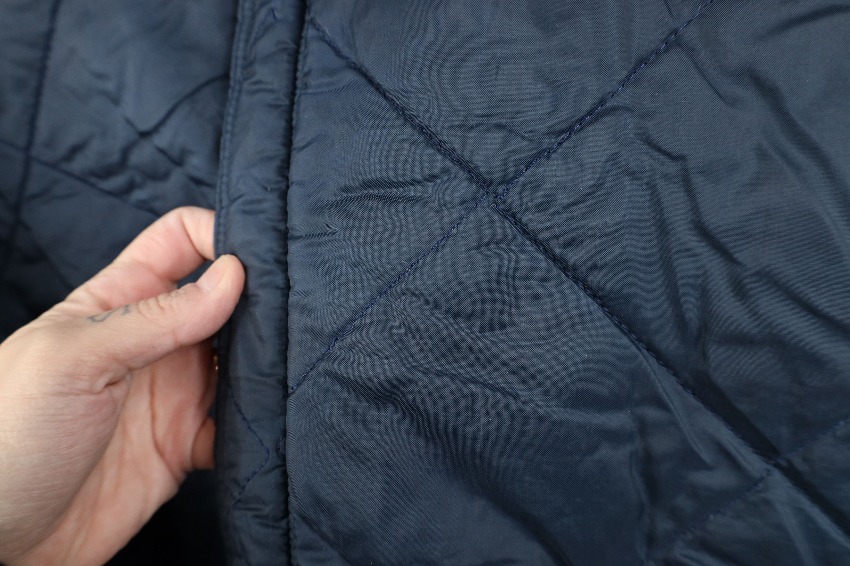 Vintage Vintage 70s Streetwear Quilted Mechanic Workwear Jacket Blue Size US M / EU 48-50 / 2 - 5 Thumbnail