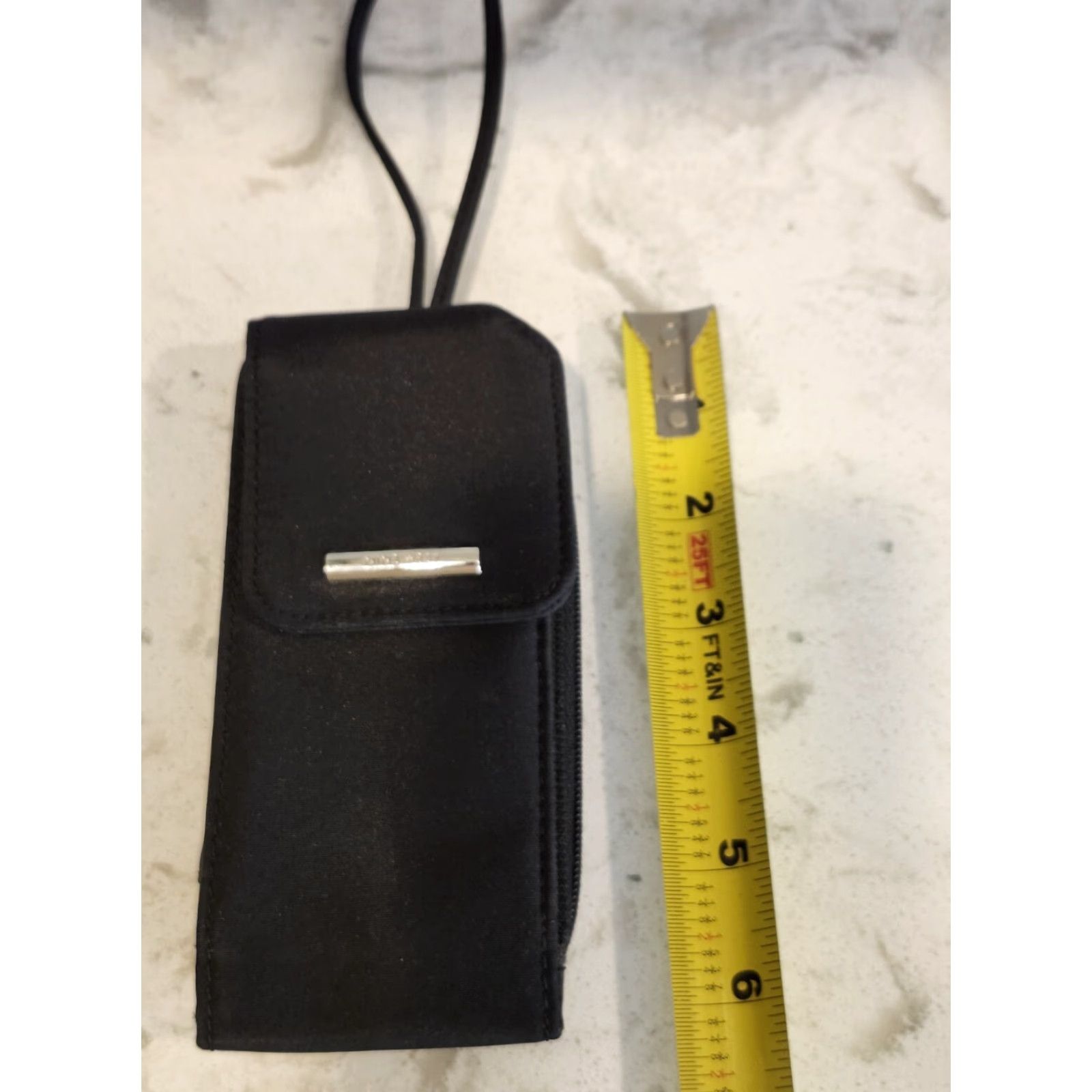 Nine West Nine West Sport Pouch Black Faux Leather Nylon Wristlet Card Holder Small Unisex Adults Men Women Bag Accessories Size ONE SIZE - 3 Thumbnail