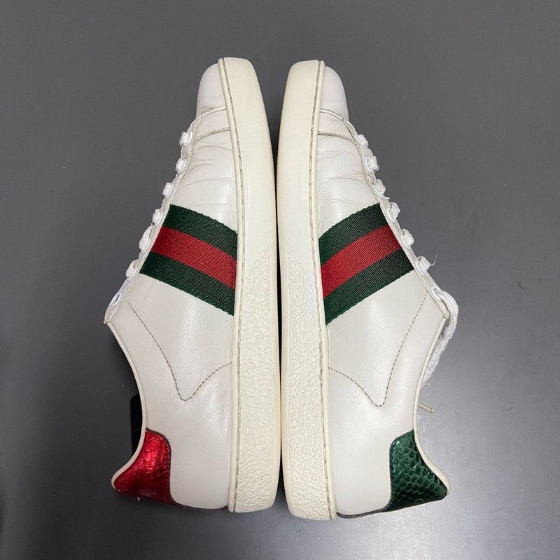 Gucci Gucci Ace Heart Pierced Leather Sneakers for Women -2508 Size US 6 / IT 36 - 6 Thumbnail