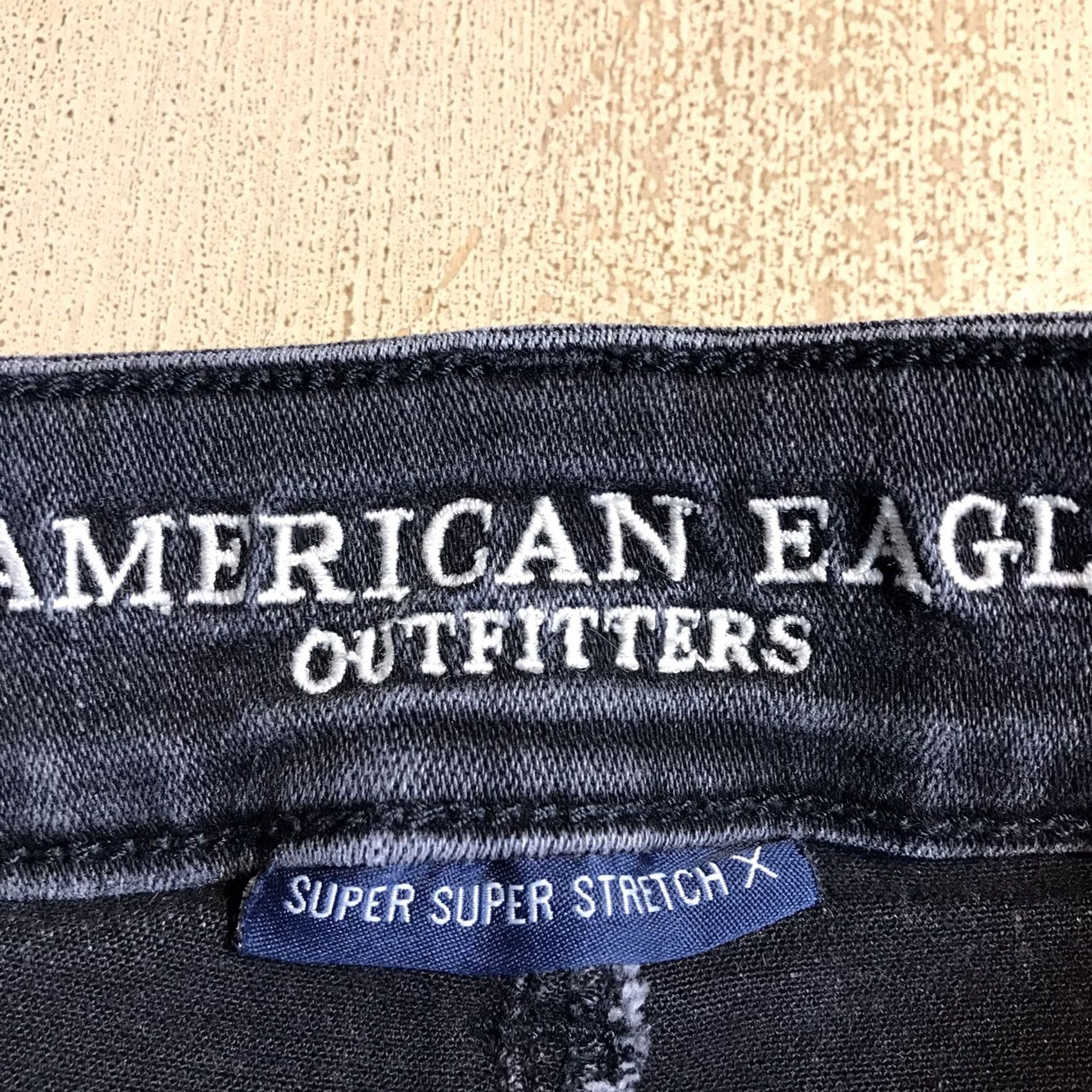 American Eagle Outfitters VINTAGE American Eagle Outfitters Shorts 4 Womens Hi Rise Shortie Denim Black Crochet Lace Stretch 2.0 Inseam 5-Pocket Women Mens? Size 27" / US 4 / IT 40 - 2 Thumbnail