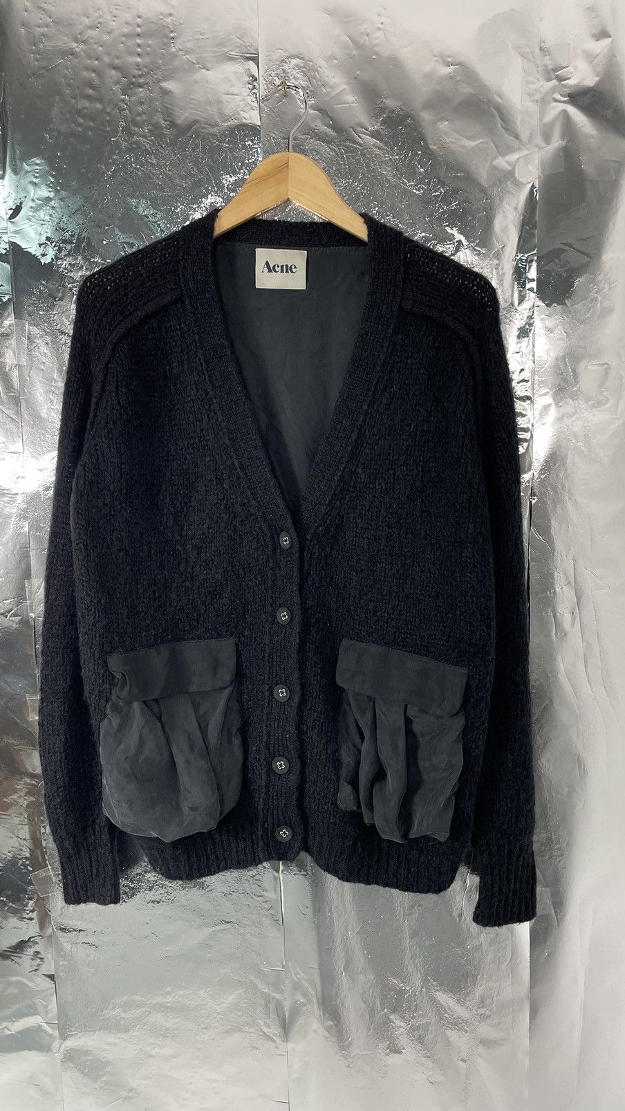 Acne Beryl Patch Aw10 cardigan silk wool