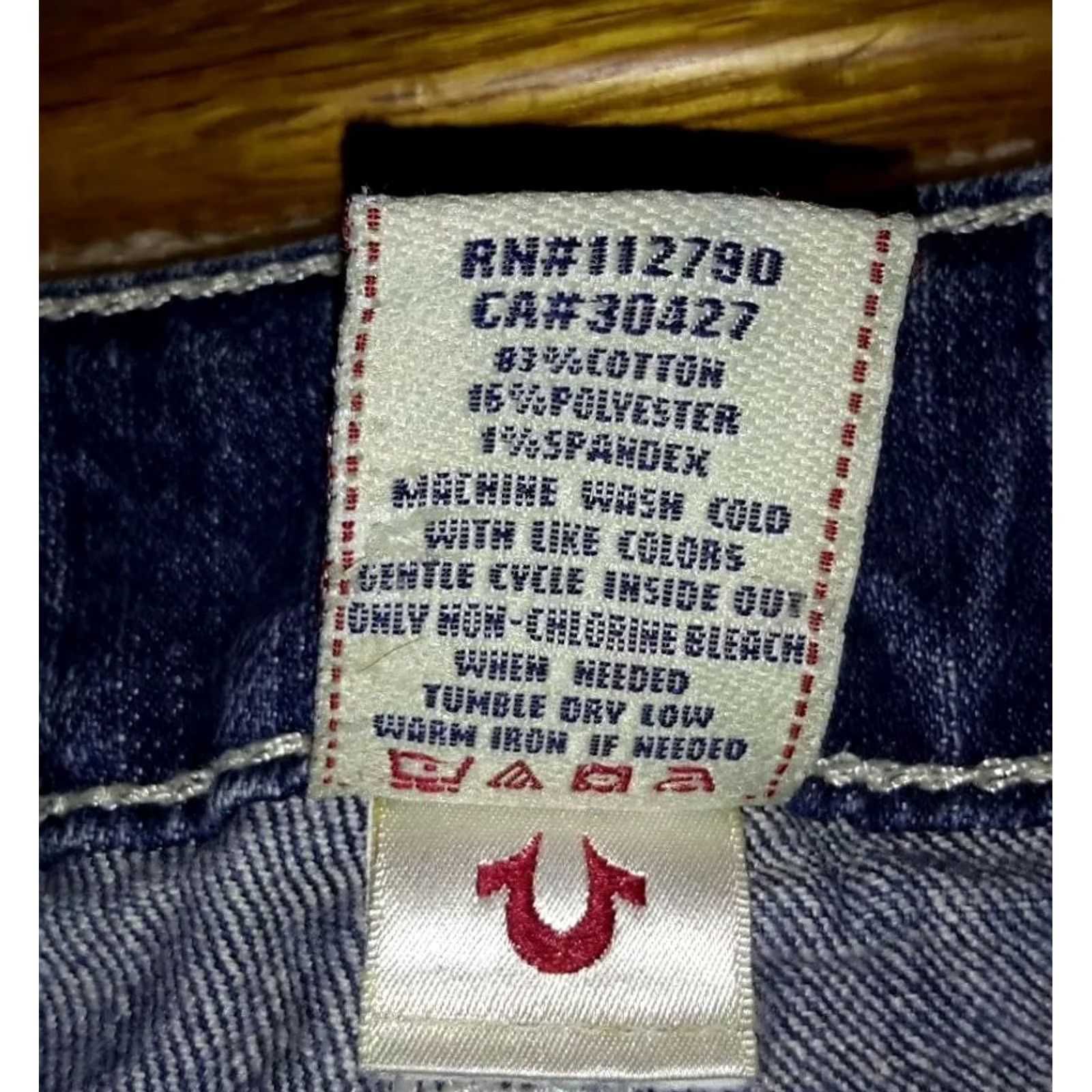 True Religion True Religion Jeans Flare Twisted Leg Womens Size 29 Distressed Denim Blue 30 Inseam Womens Size 29" - 3 Thumbnail