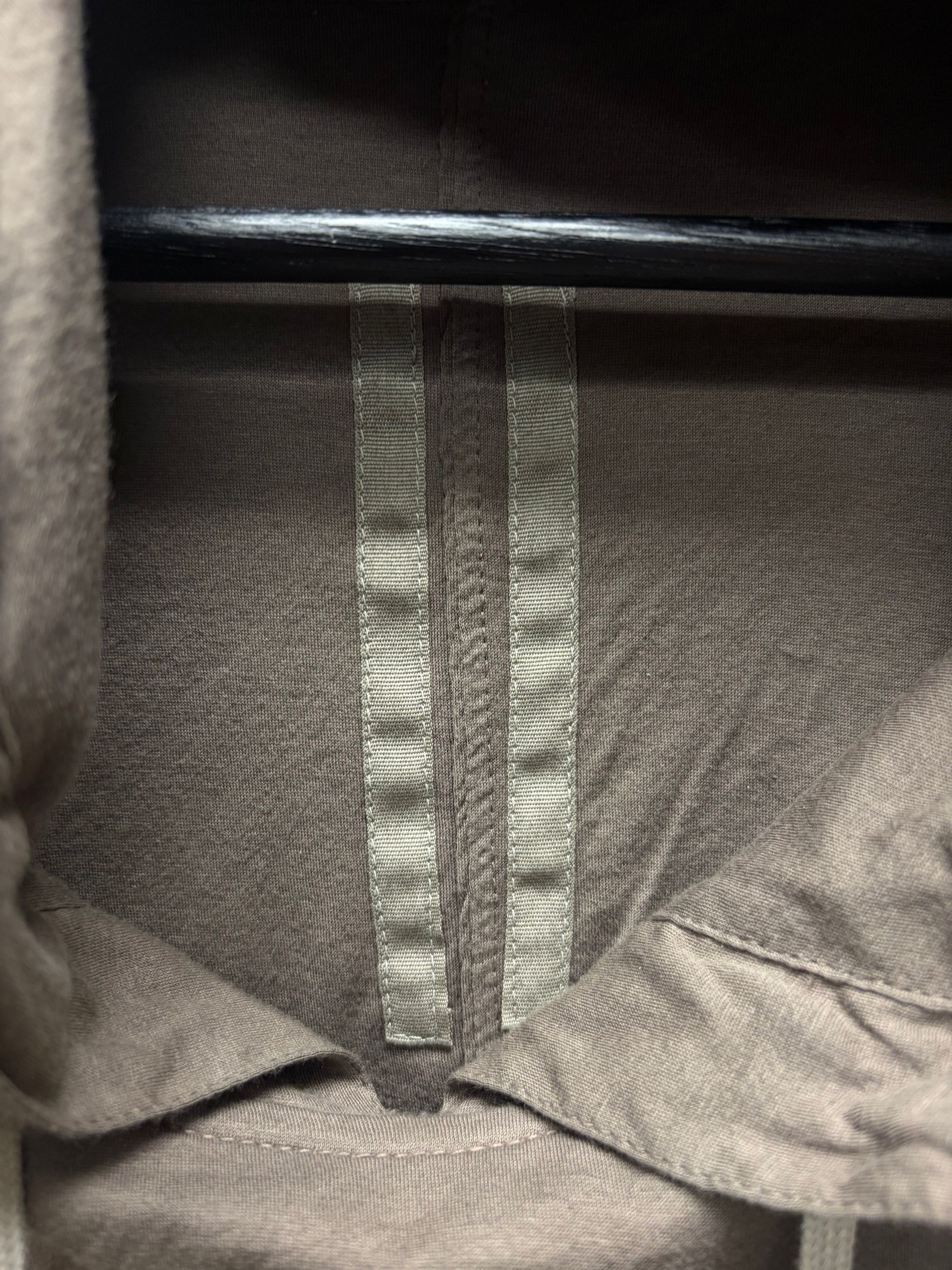 Rick Owens Rick Owens DRKSHDW Lightweight ‘Double Layer’ Dust Brown Drawstring Hoodie Size US S / EU 44-46 / 1 - 3 Thumbnail