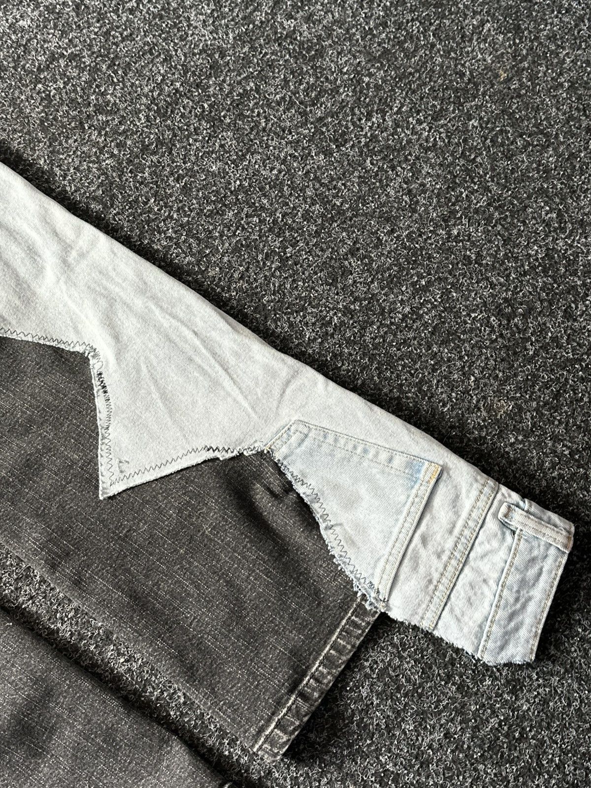 If Six Was Nine 🚨GRAIL CUSTOM DENIM JEANS 2in1 ULTRA BAGGY Y2K JAPANESE STYL Size US 30 / EU 46 - 12 Thumbnail