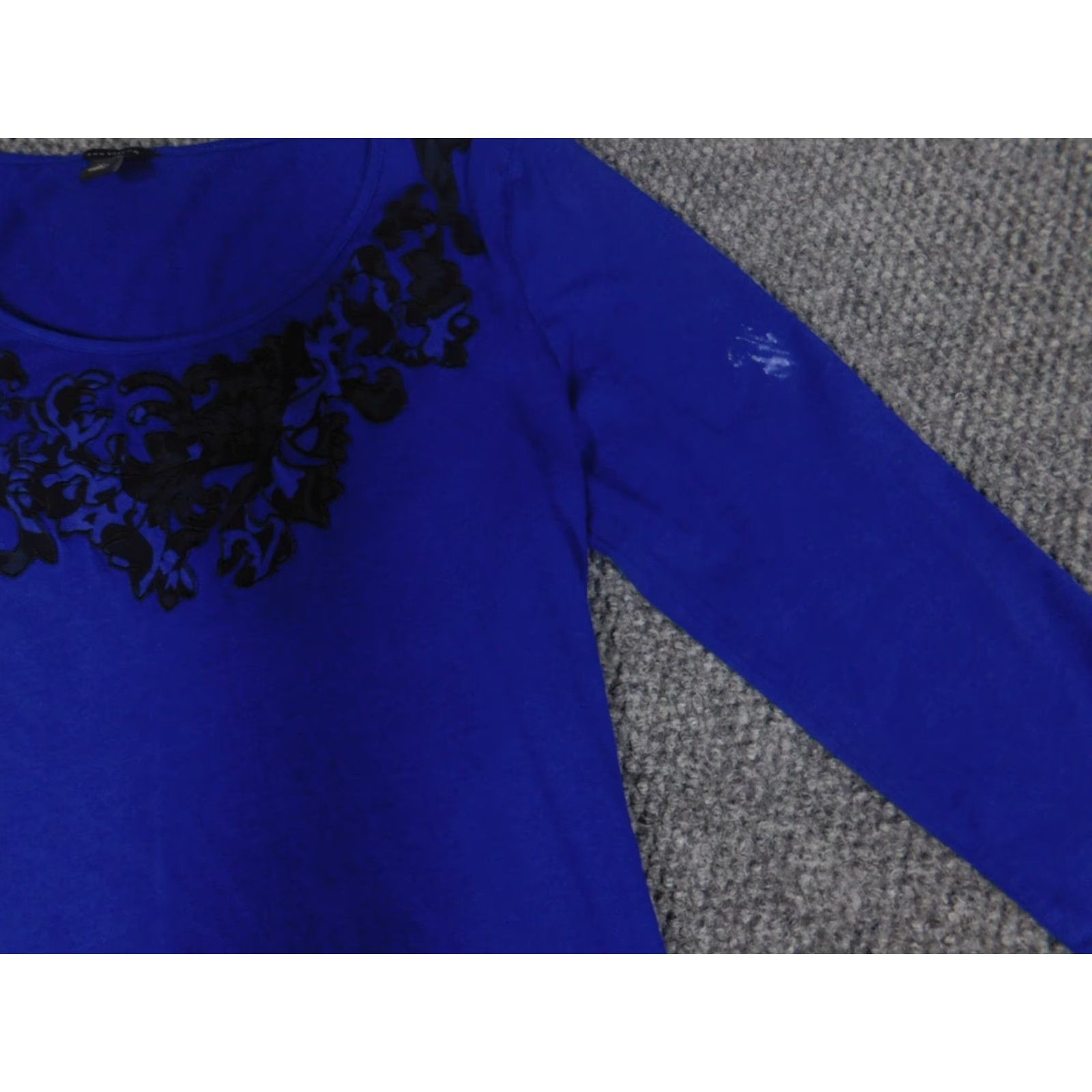 Ann Taylor Ann Taylor Blouse Medium Purple Pullover Stretch Crew Neck Long Sleeve Casual Shirt Women Regular Size M Purple Solid Button Breathable Size M / US 6-8 / IT 42-44 - 4 Thumbnail