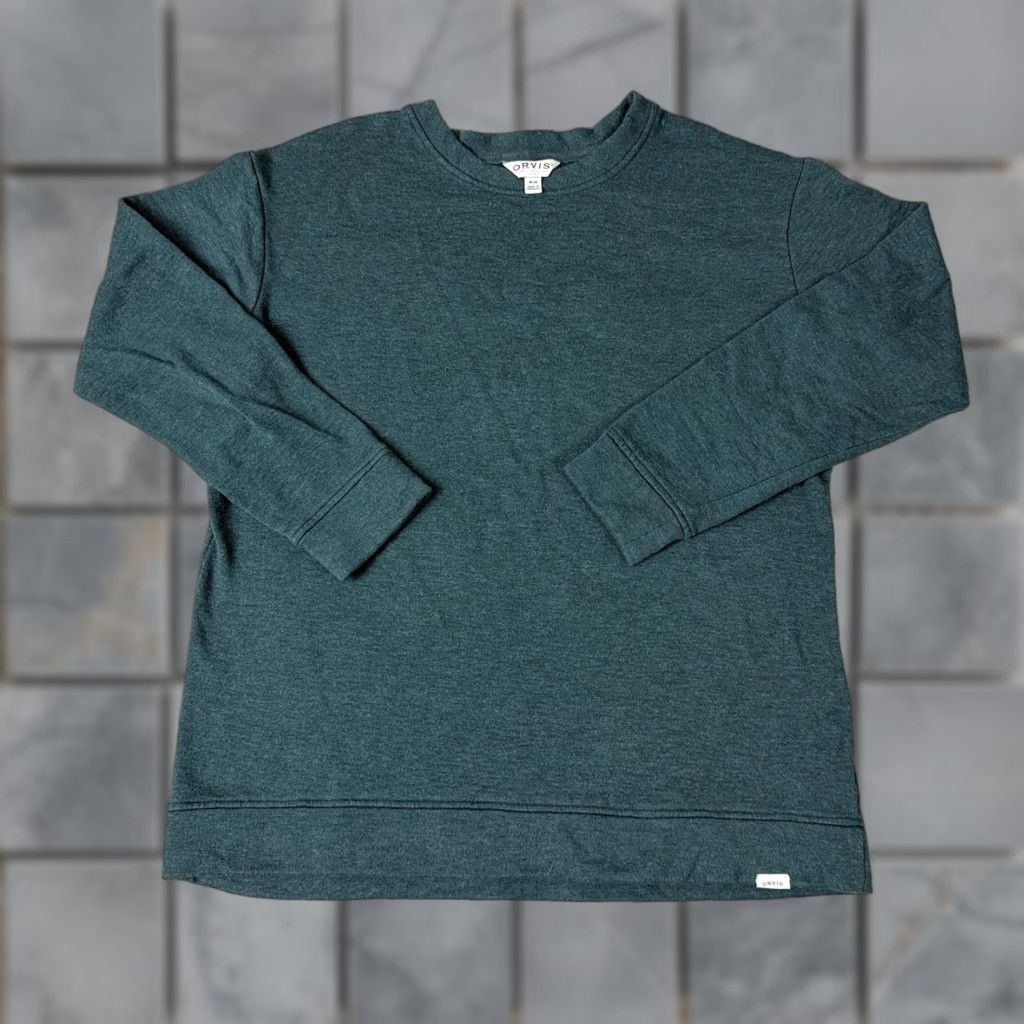 Orvis Orvis Sweater Womens M Green Crew Neck Fleece Pullover Casual Outdoor Warm Size M / US 6-8 / IT 42-44 - 1 Thumbnail