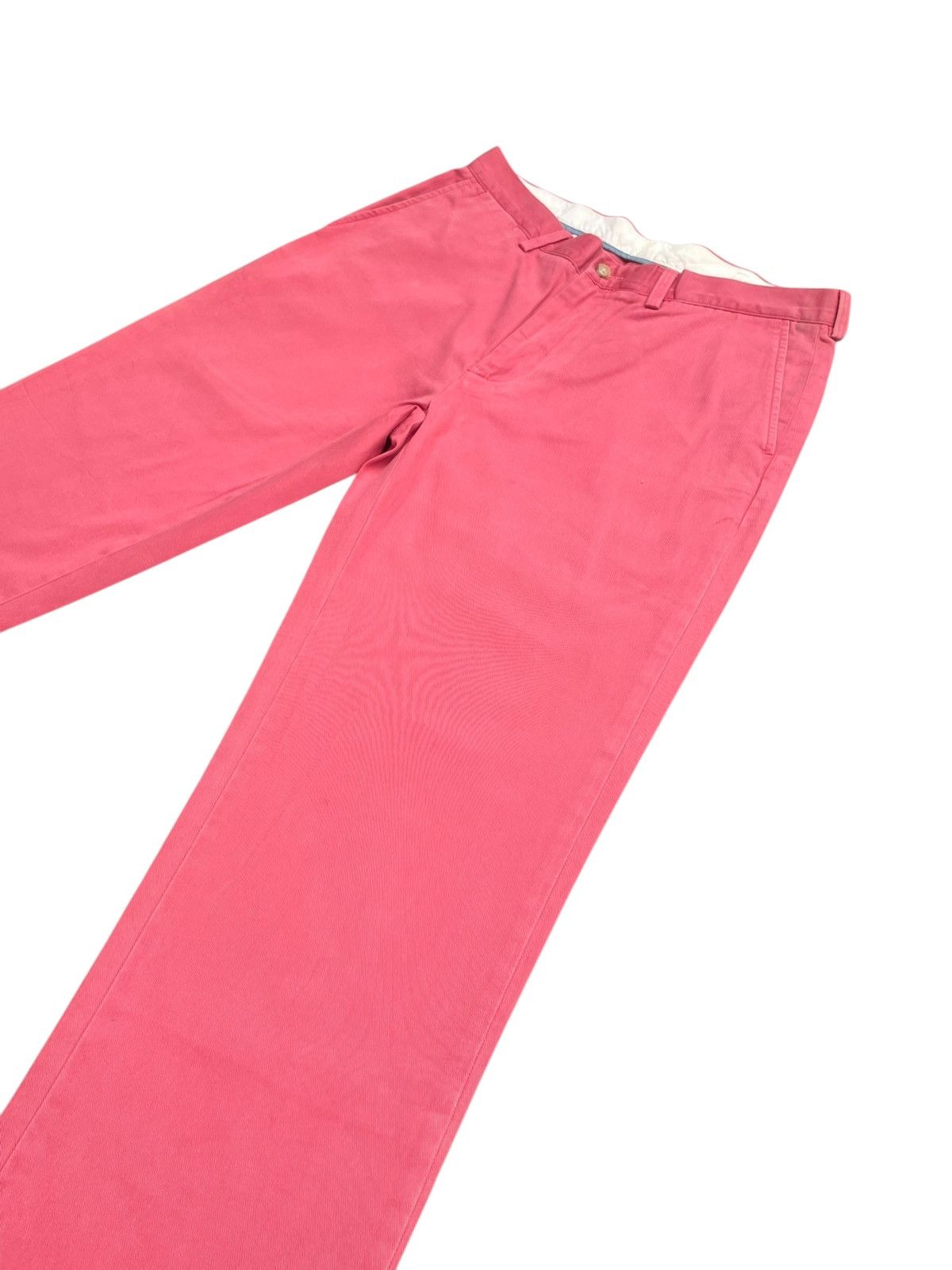 Designer Vintage Polo Ralph Lauren Pink Chinos Size US 34 / EU 50 - 2 Thumbnail