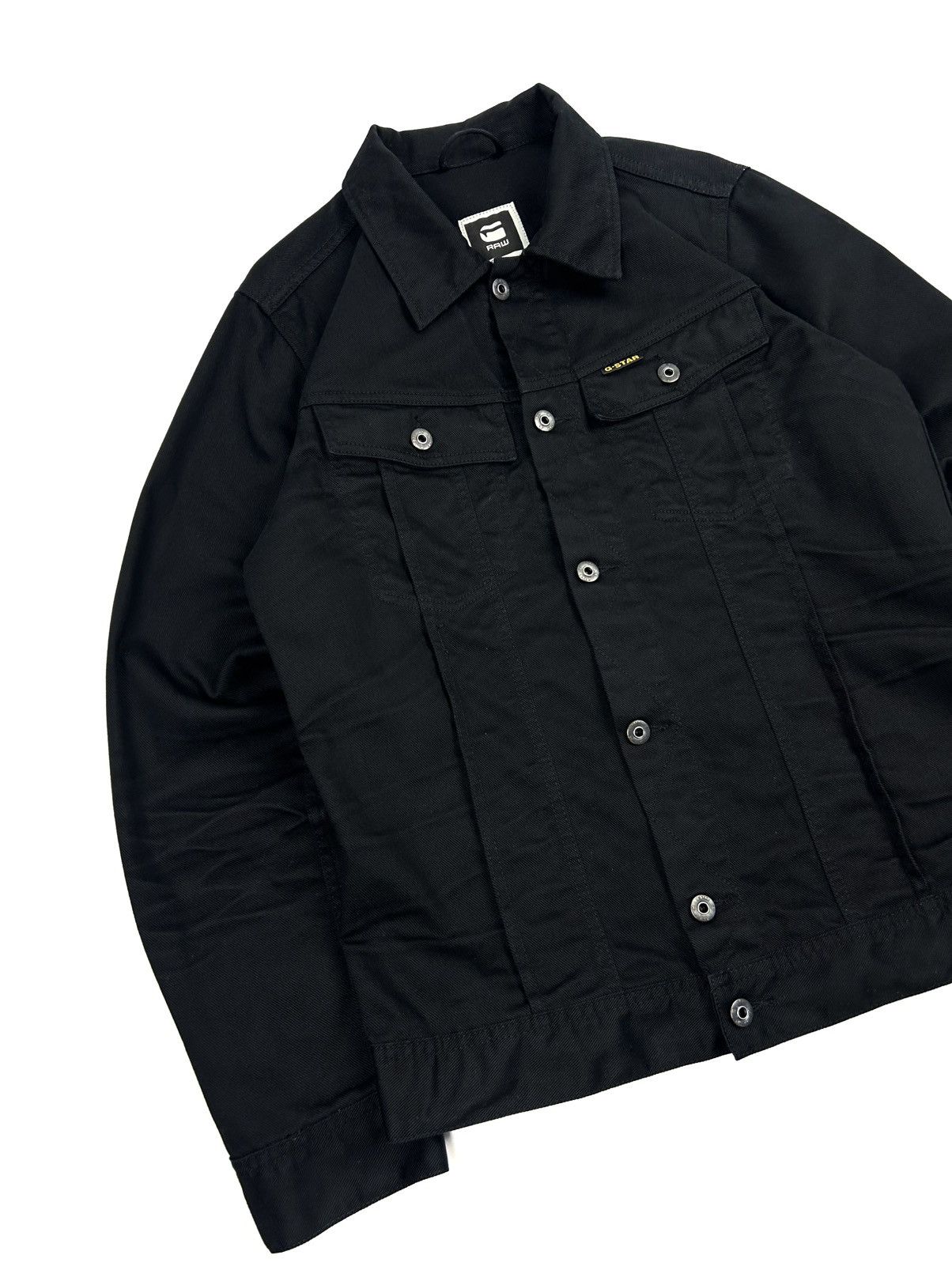 G-Star G-star raw Black Denim Jacket 3301 Slim Tailor Japaneses Y2K Size US XL / EU 56 / 4 - 6 Thumbnail