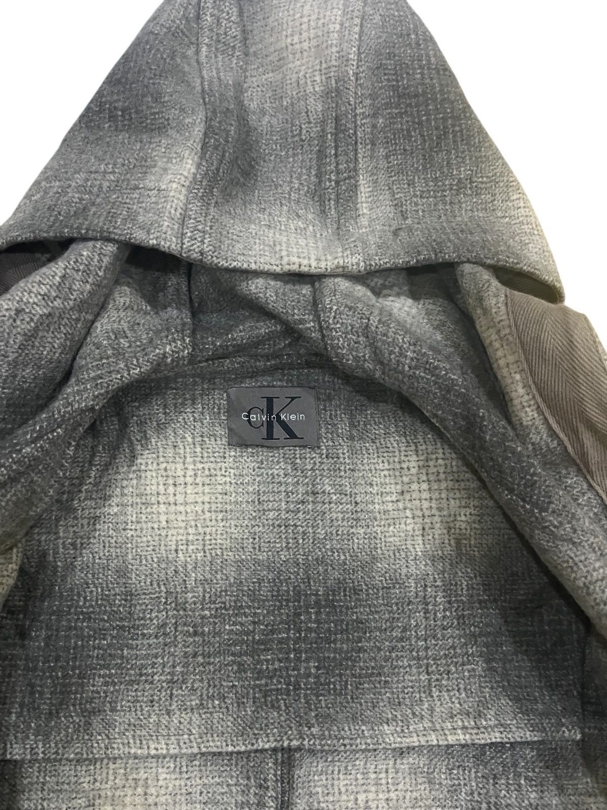 Calvin Klein × Vintage Vintage CALVIN KLEIN long jaket hoodies wool made in u.s.a Size US XL / EU 56 / 4 - 16 Thumbnail