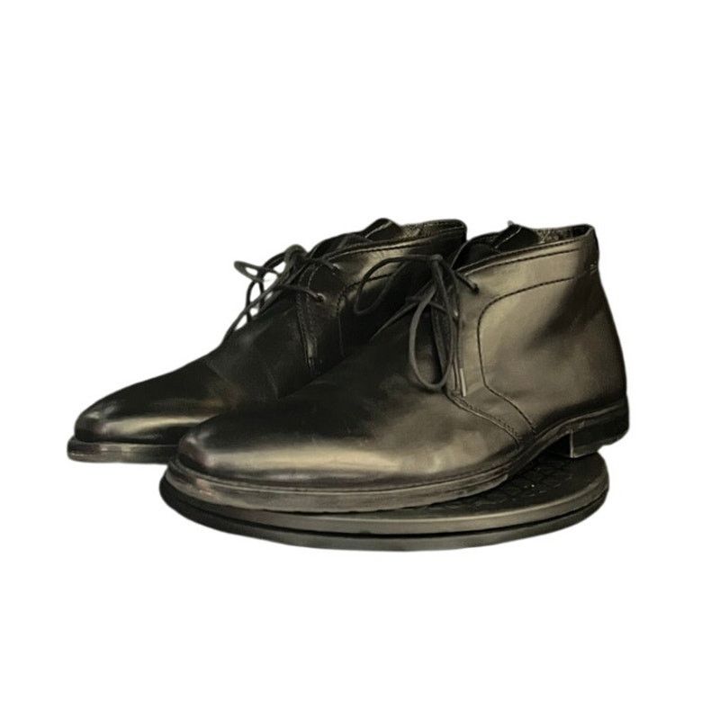 Hugo Boss HUGO BOSS Chukka Black Leather Lace Up Desert Boots US 8.5 Size US 8.5 / EU 41-42 - 1 Thumbnail