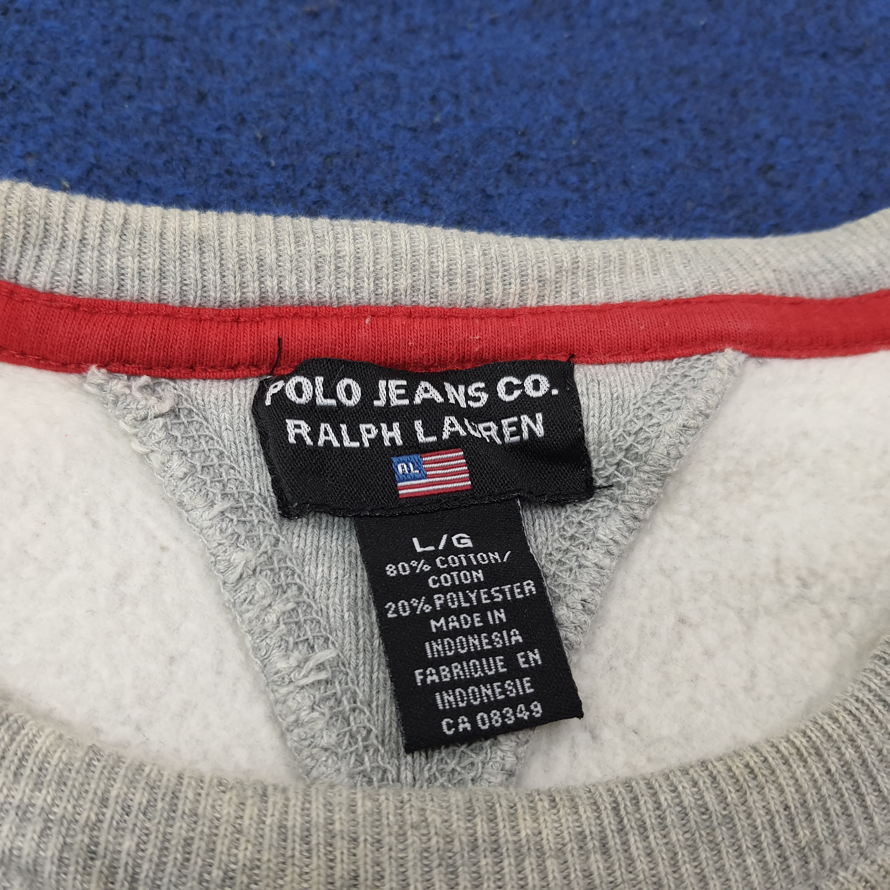 Polo Ralph Lauren Vintage Polo Jeans Ralph Lauren Company Sweatshirt C266N9 Size US XL / EU 56 / 4 - 6 Thumbnail