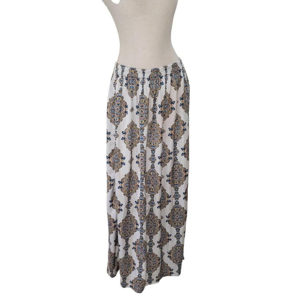 H&M CT501 H & M Paisley Print Ladies Maxi Skirt with Split M Size 32" / US 10 / IT 46 - 1 Thumbnail
