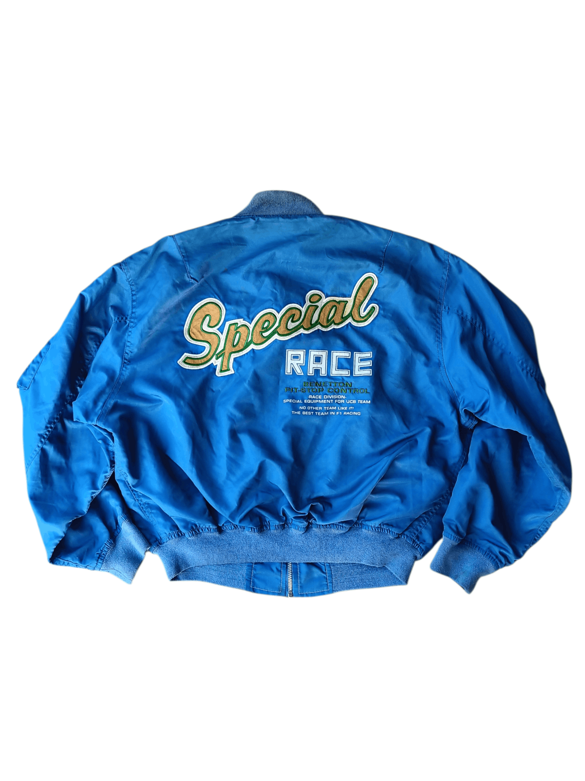 Vintage benetton f1 racing team special race reversible