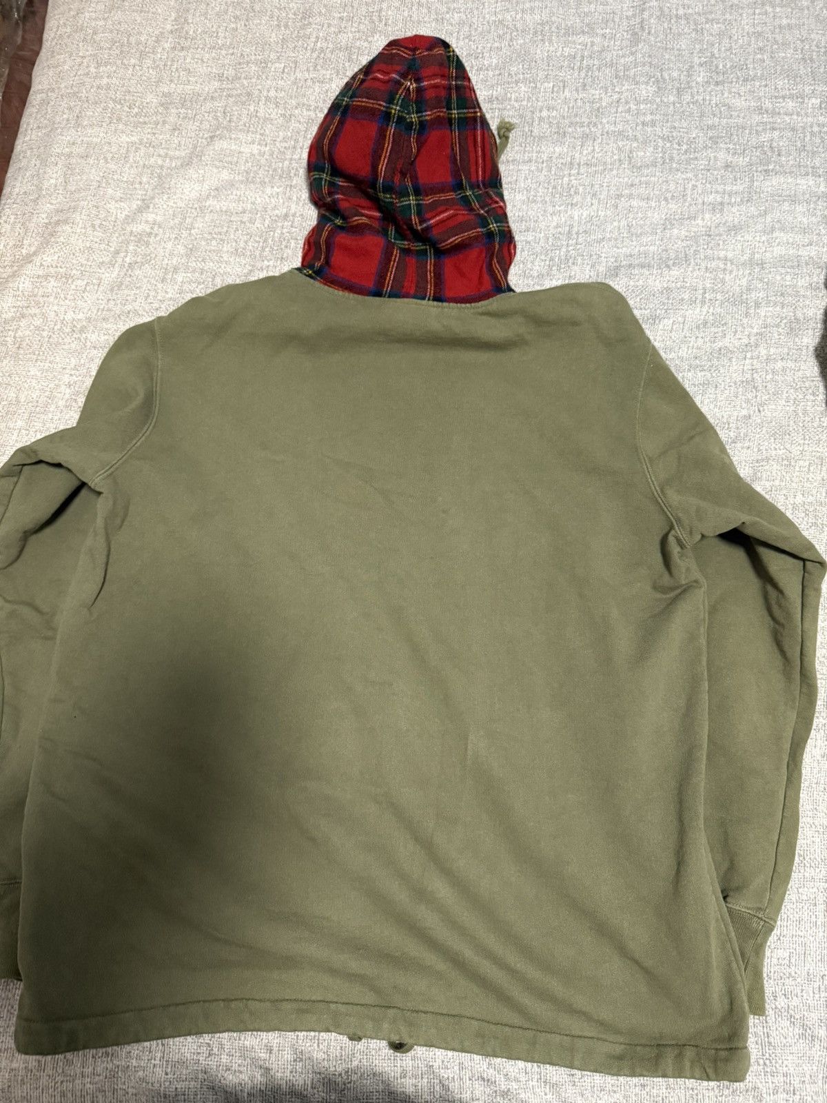 Comme des Garcons Supreme cdg Olive hooded sweatershirt Size US L / EU 52-54 / 3 - 3 Thumbnail