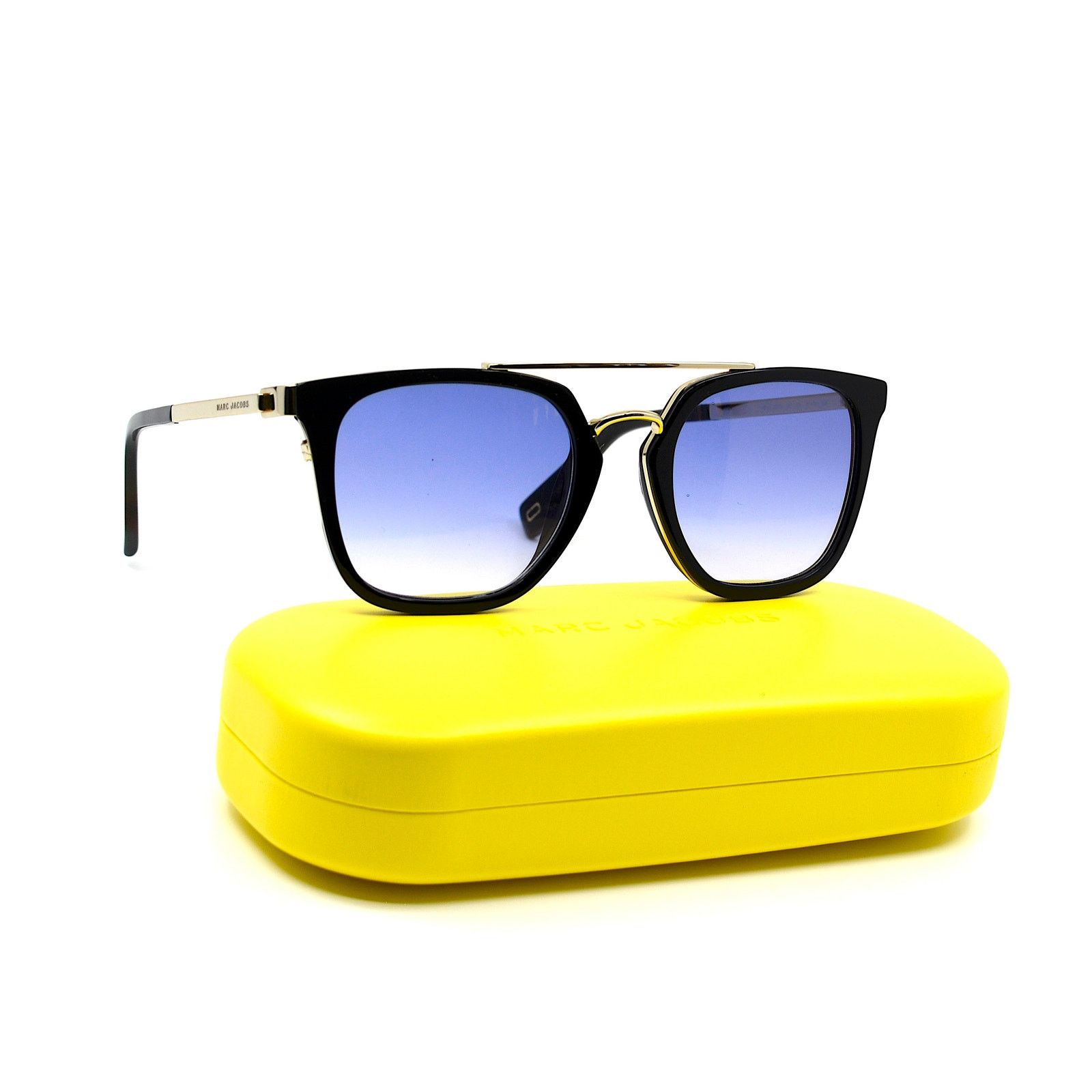Marc Jacobs NEW MARC JACOBS MJ270/S BLACK/GOLD BLUE GRADIENT SUNGLASSES Size ONE SIZE - 5 Thumbnail