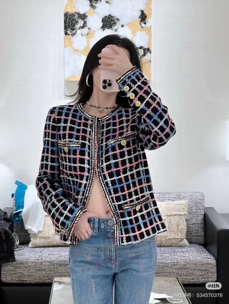 Chanel Chanel 22S colourful plaid jacket Size XXS / US 00 / IT 34 - 7 Thumbnail