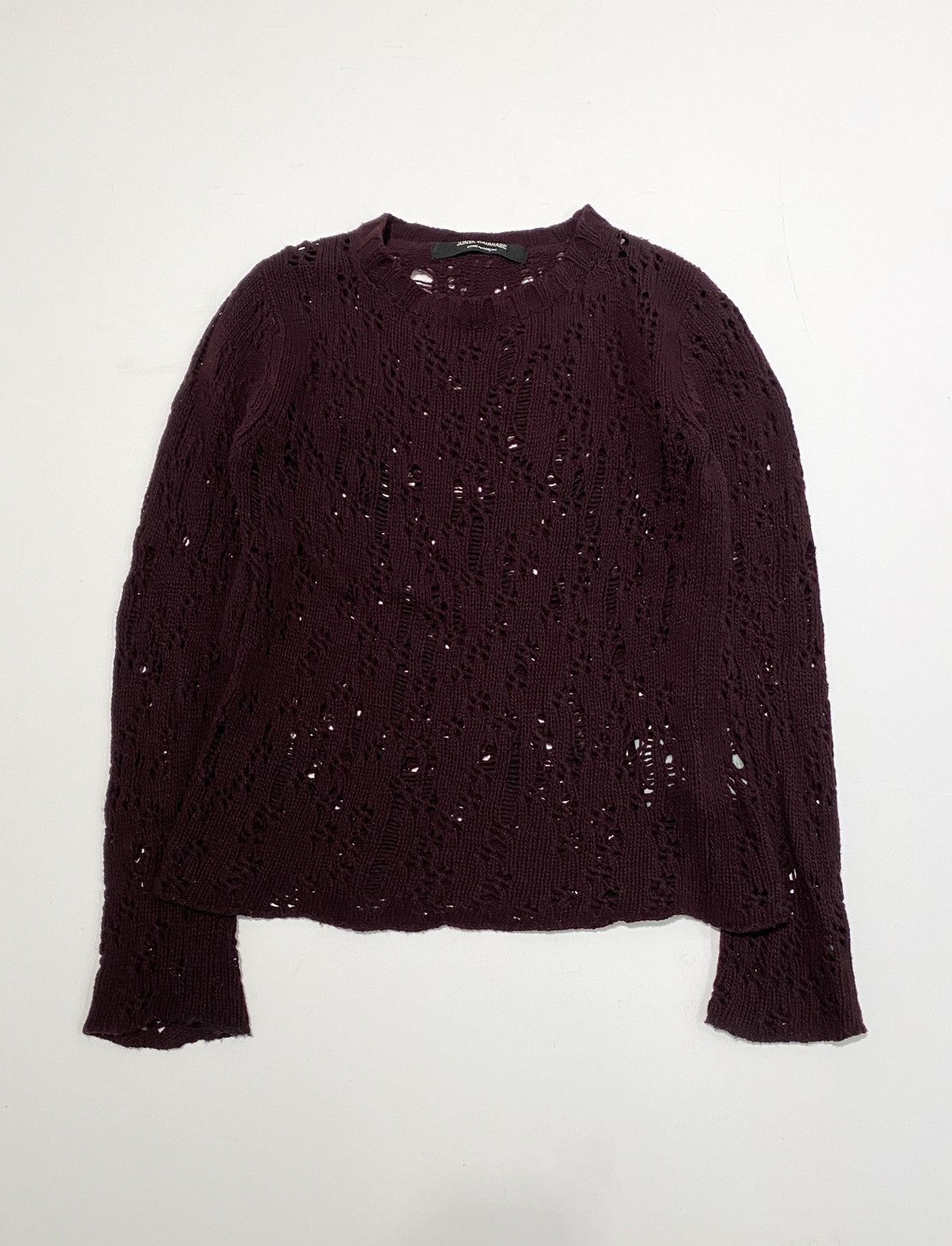 Comme des Garcons Junya Watanabe 02’ grunge distress knit Size US M / EU 48-50 / 2 - 1 Thumbnail