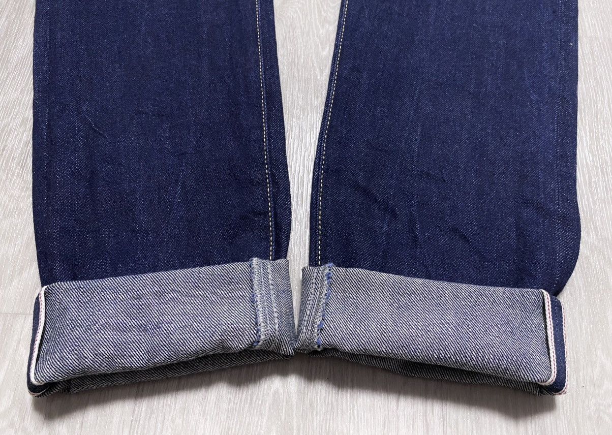 H&M H&M Navy Selvedge Selvage Slim Regular Waist Denim Jeans Size US 29 - 21 Thumbnail