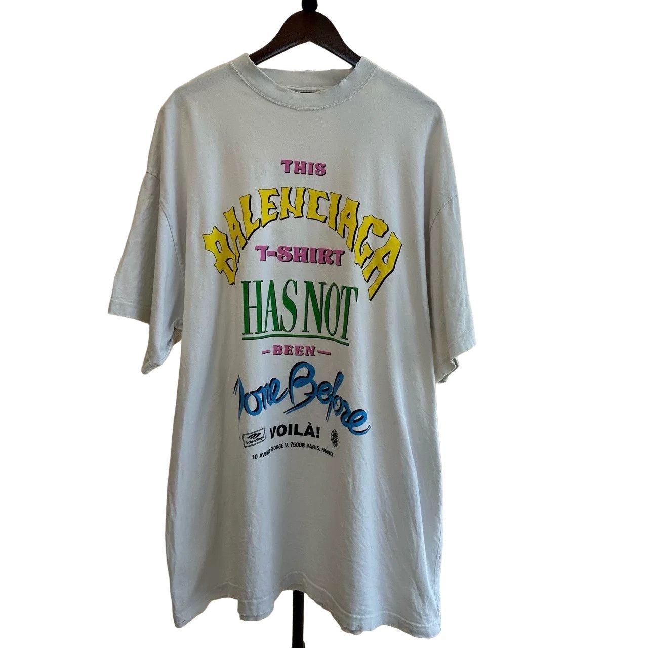 Balenciaga Balenciaga Logo Graphic T-Shirt Size XL Size US XL / EU 56 / 4 - 1 Thumbnail